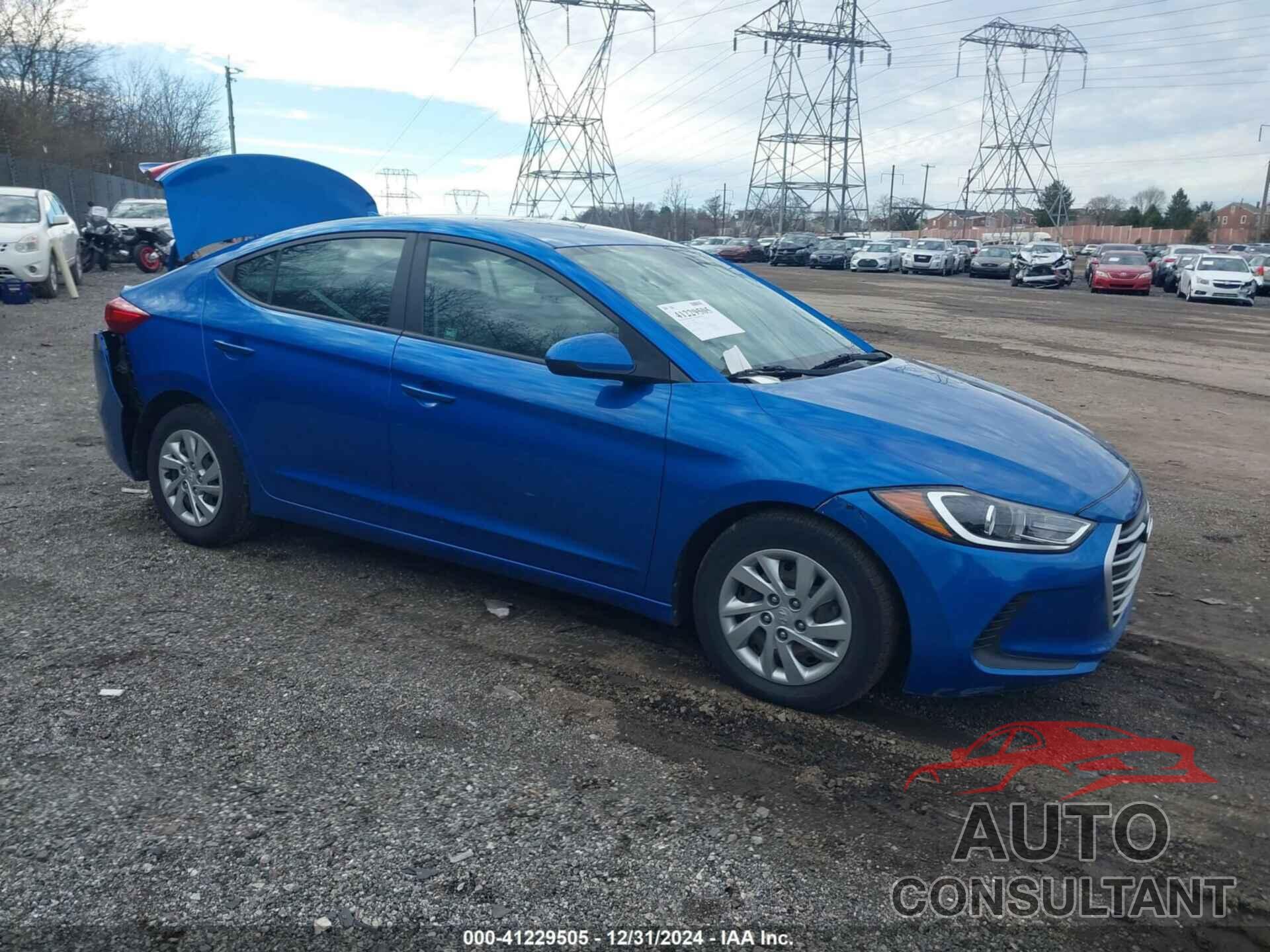 HYUNDAI ELANTRA 2017 - KMHD74LF2HU429323