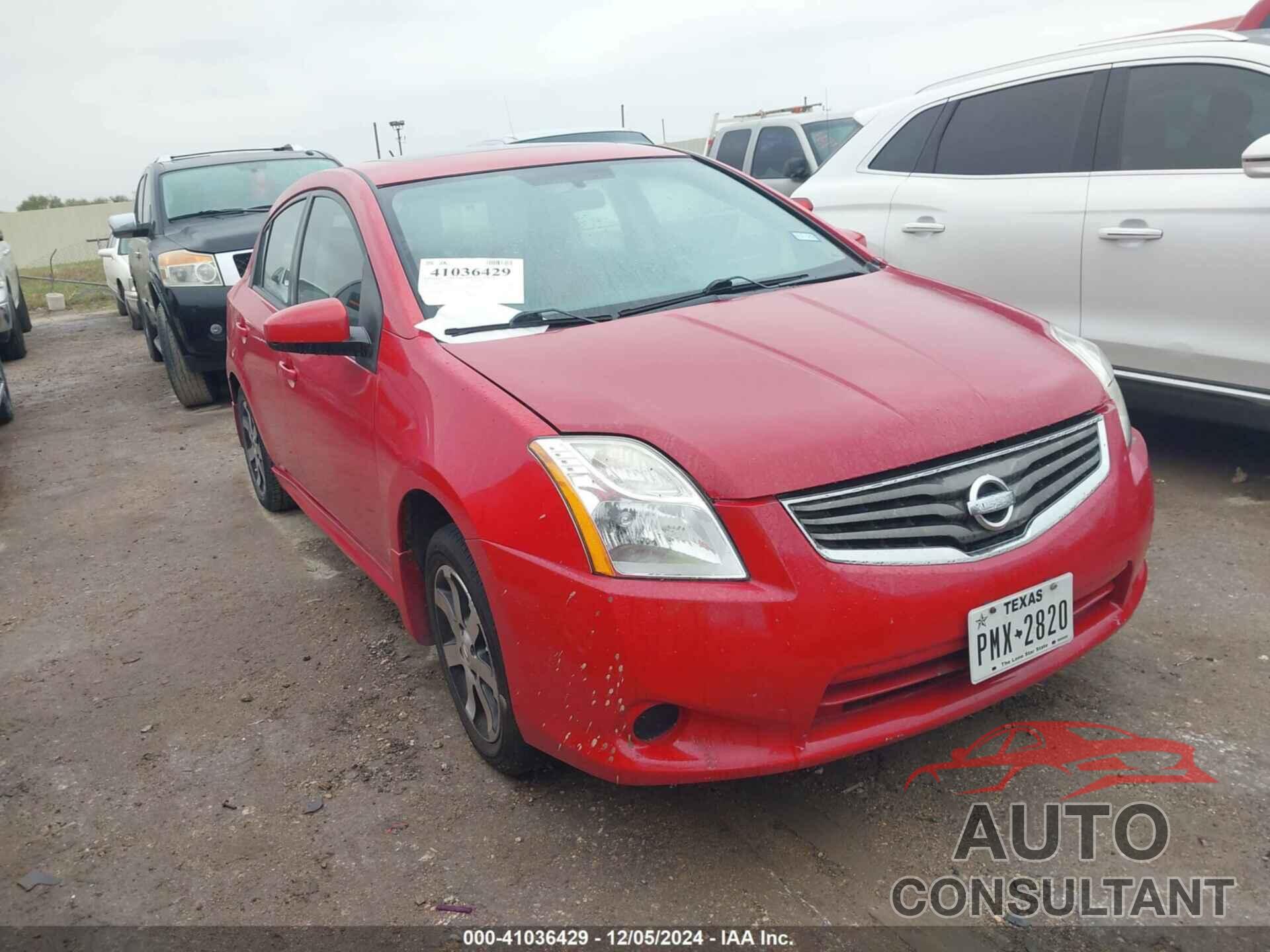 NISSAN SENTRA 2012 - 3N1AB6AP7CL640133