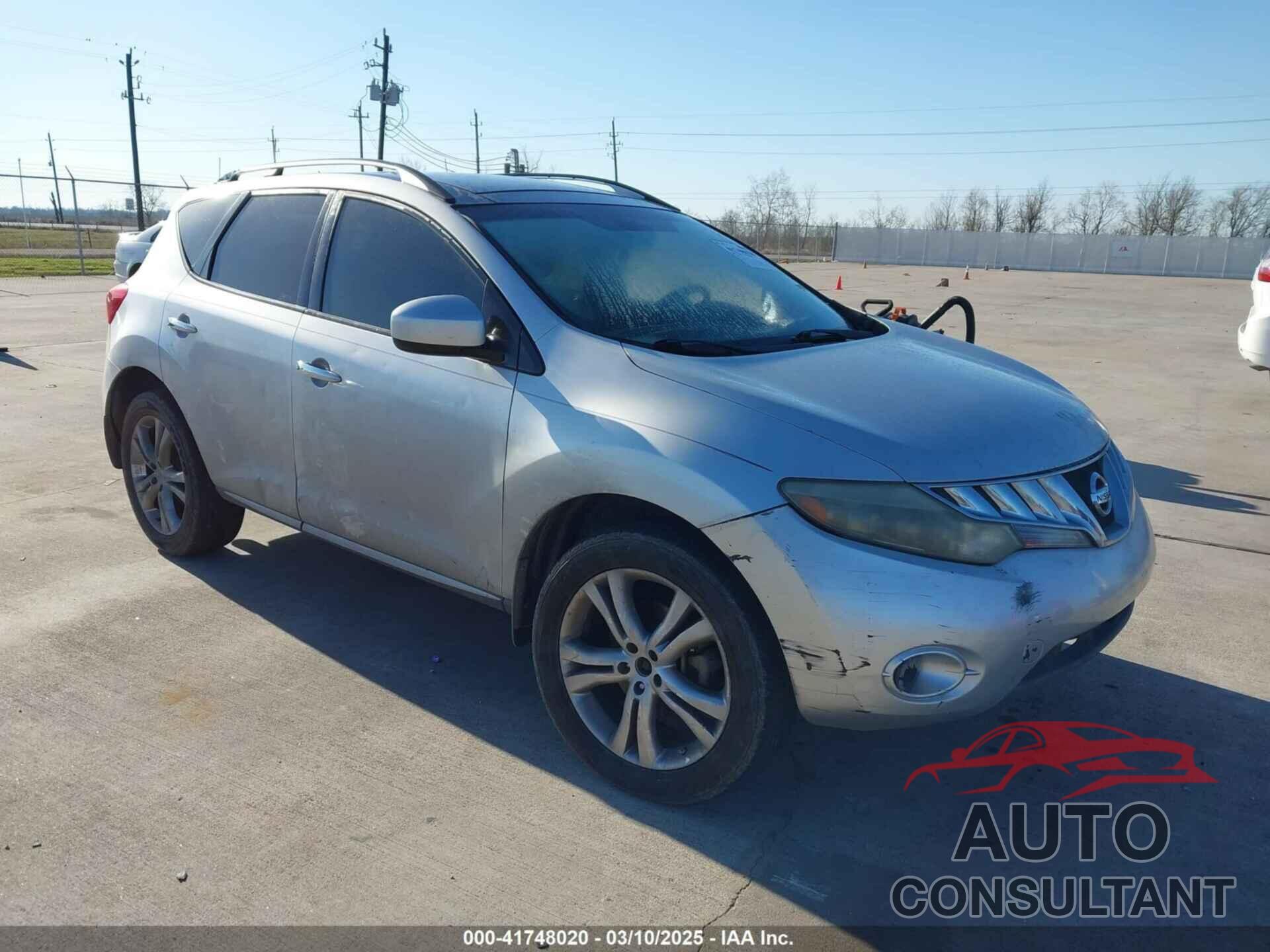 NISSAN MURANO 2010 - JN8AZ1MW6AW107698
