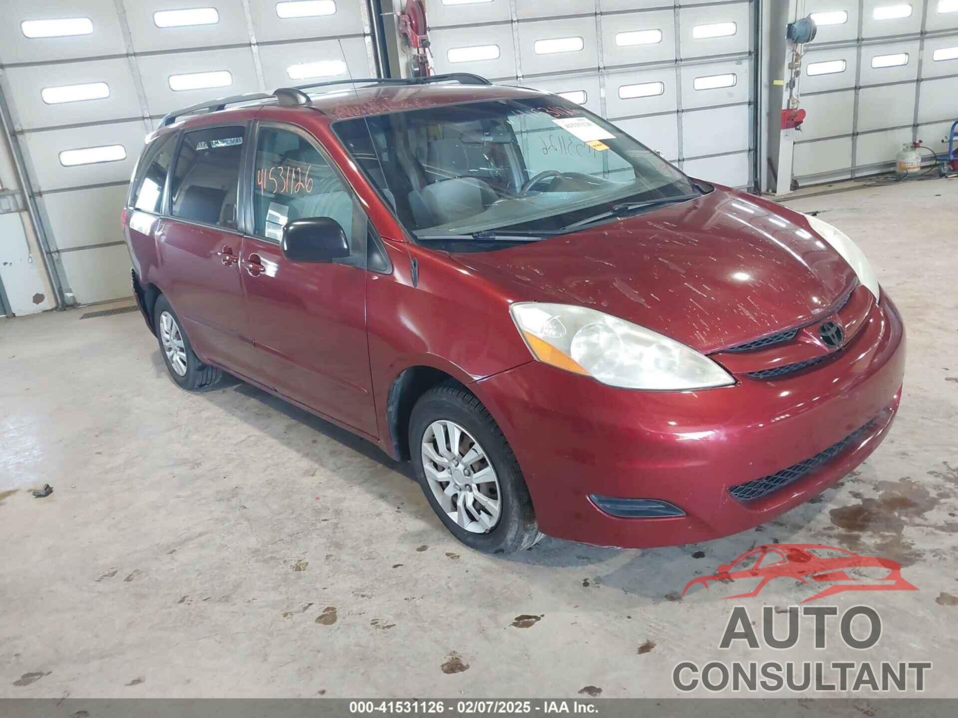 TOYOTA SIENNA 2009 - 5TDZK23C29S256086