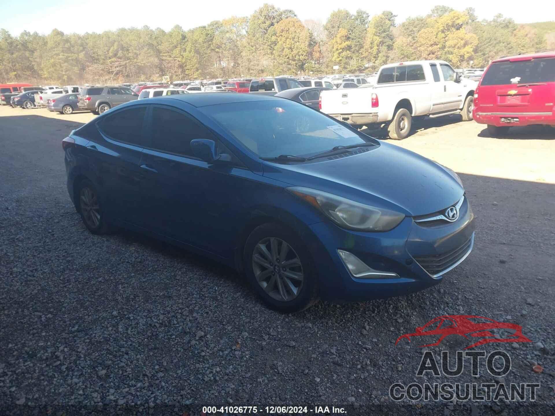 HYUNDAI ELANTRA 2015 - KMHDH4AE7FU248948