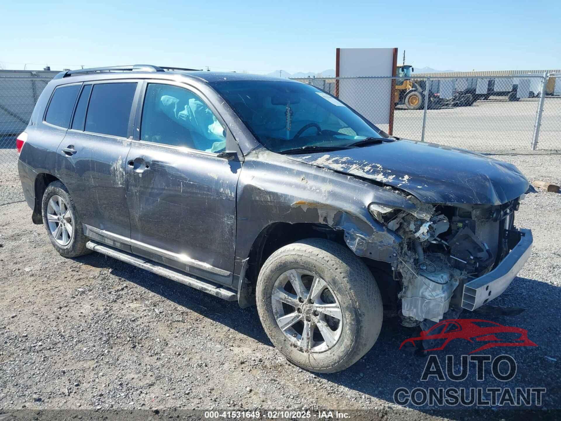 TOYOTA HIGHLANDER 2012 - 5TDZK3EH3CS080767