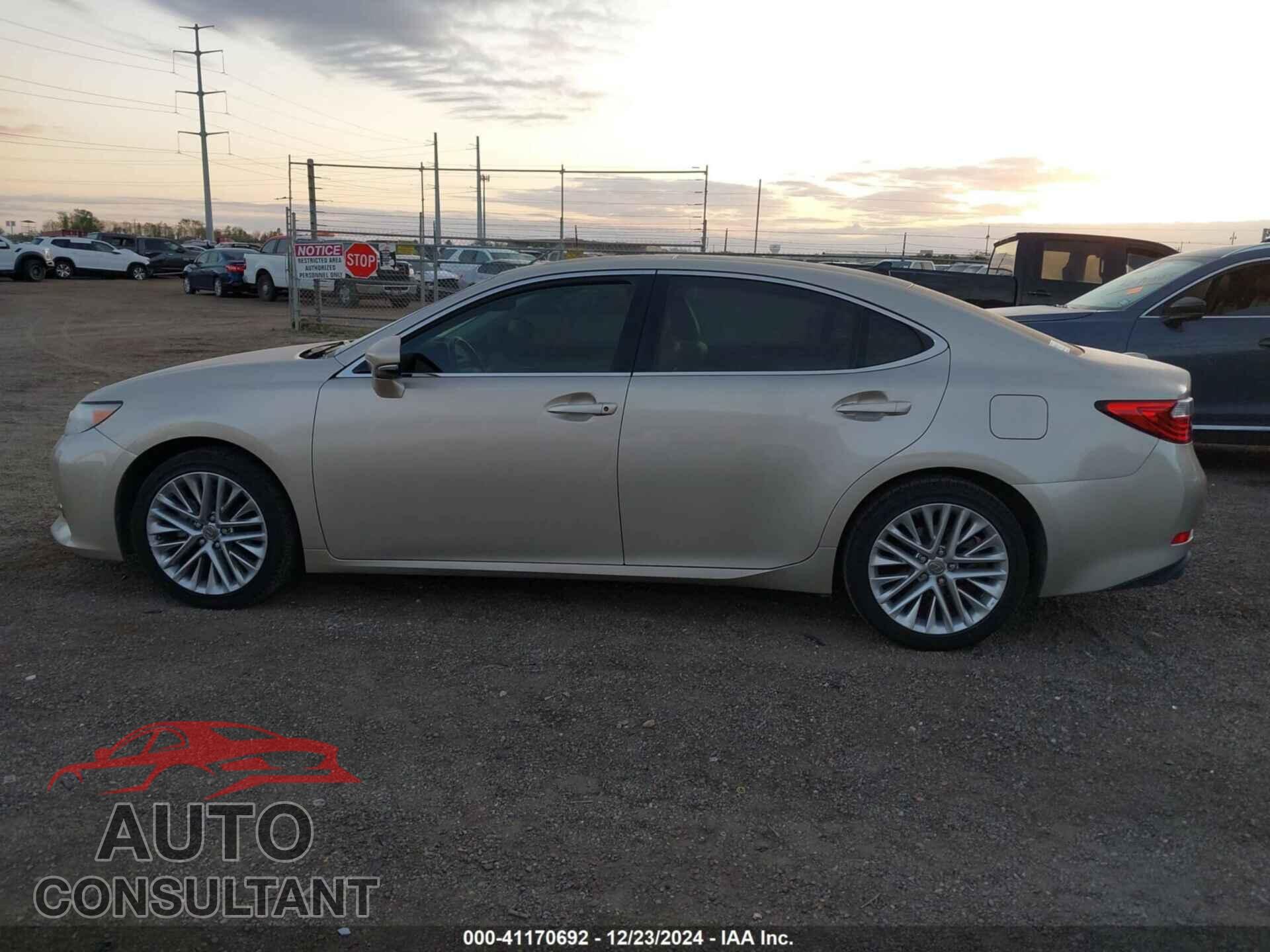 LEXUS ES 2013 - JTHBK1GG6D2000251