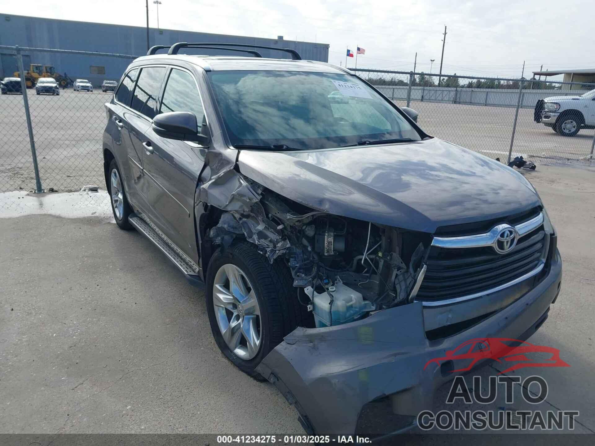 TOYOTA HIGHLANDER 2014 - 5TDYKRFH0ES028738