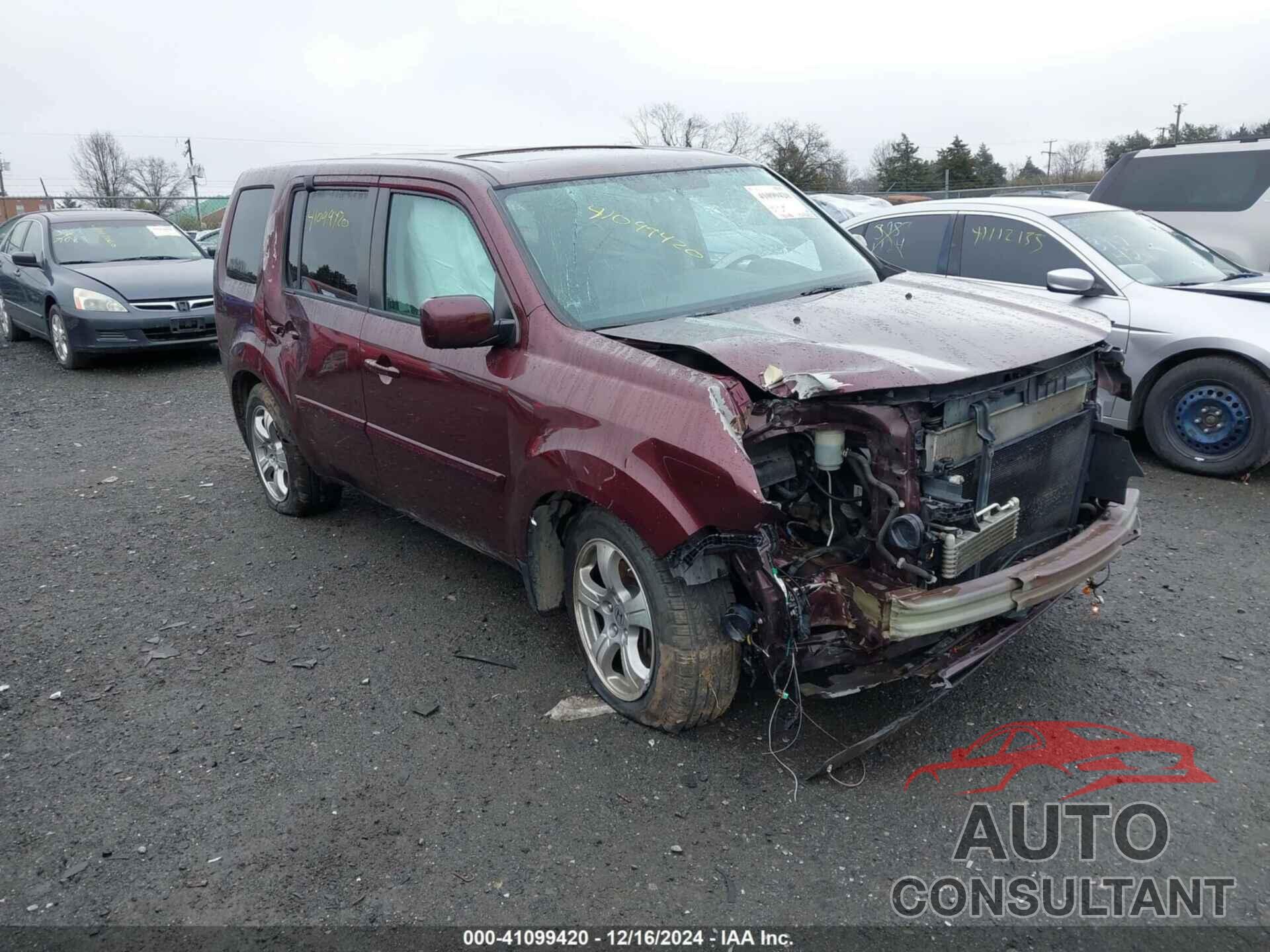 HONDA PILOT 2013 - 5FNYF4H57DB078209