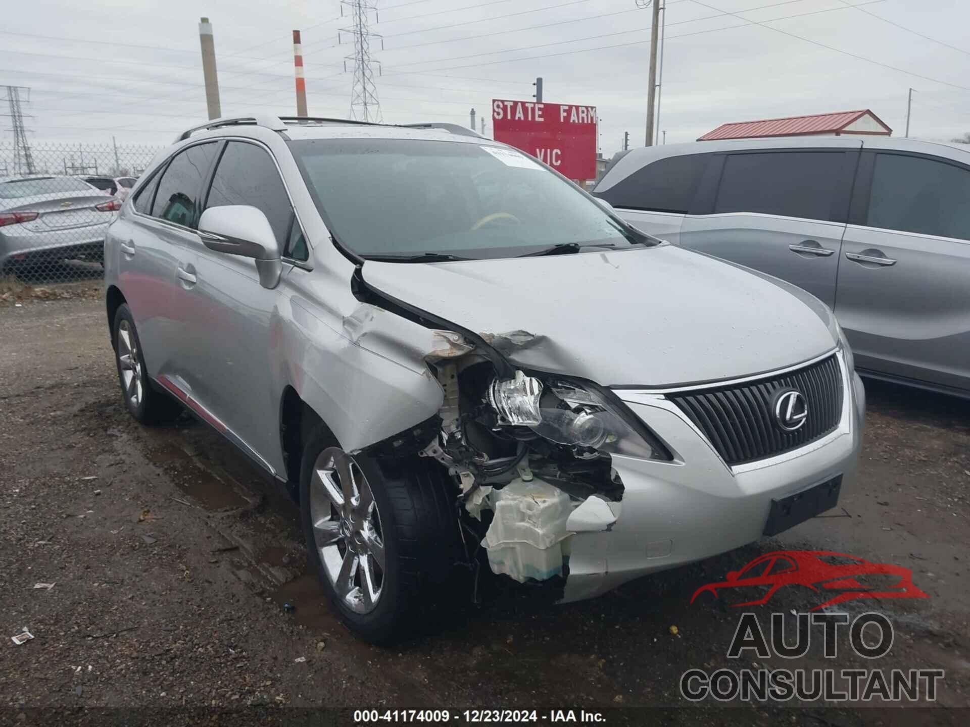 LEXUS RX 350 2010 - 2T2ZK1BA4AC022812