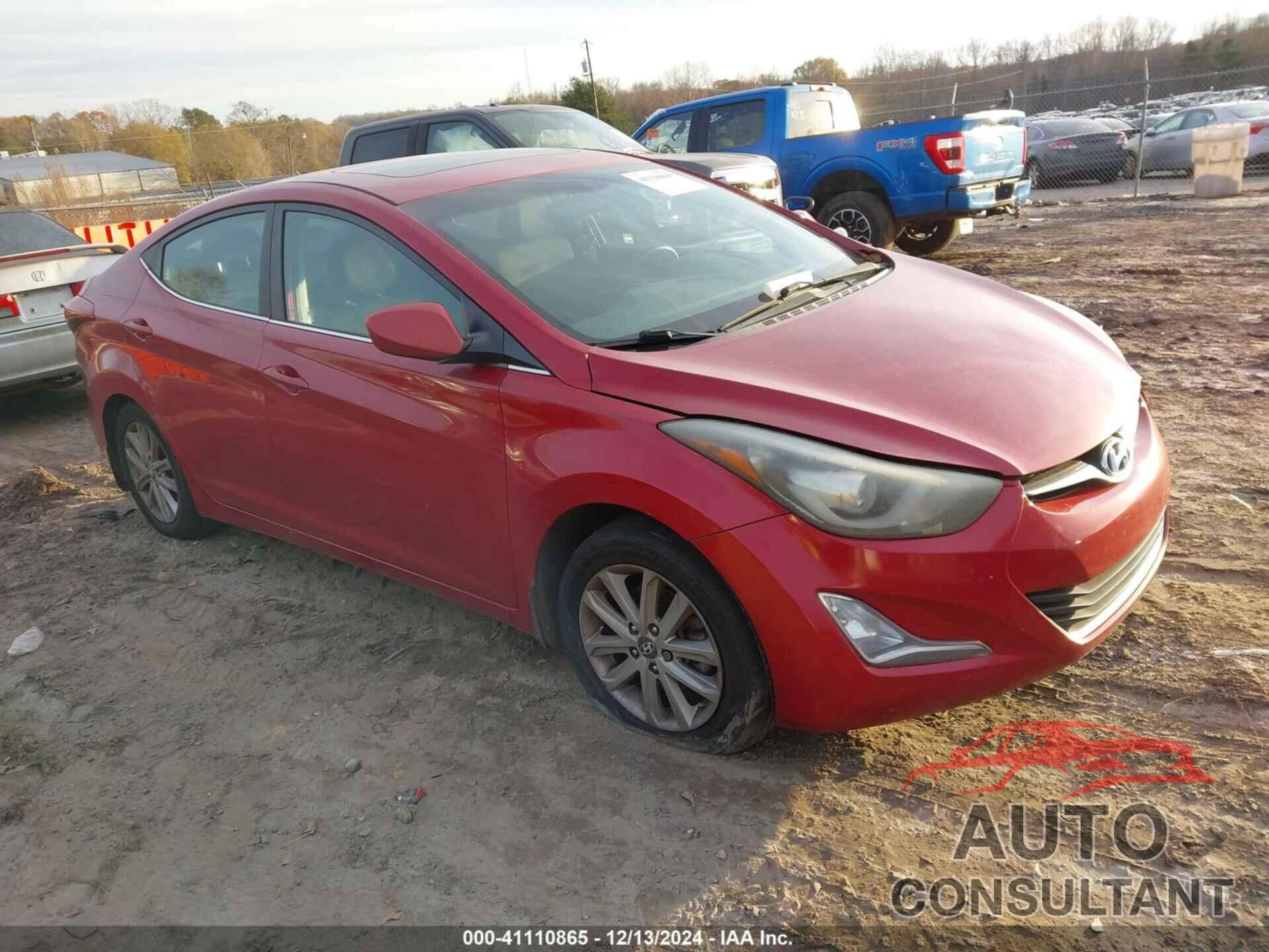 HYUNDAI ELANTRA 2015 - KMHDH4AE3FU344043