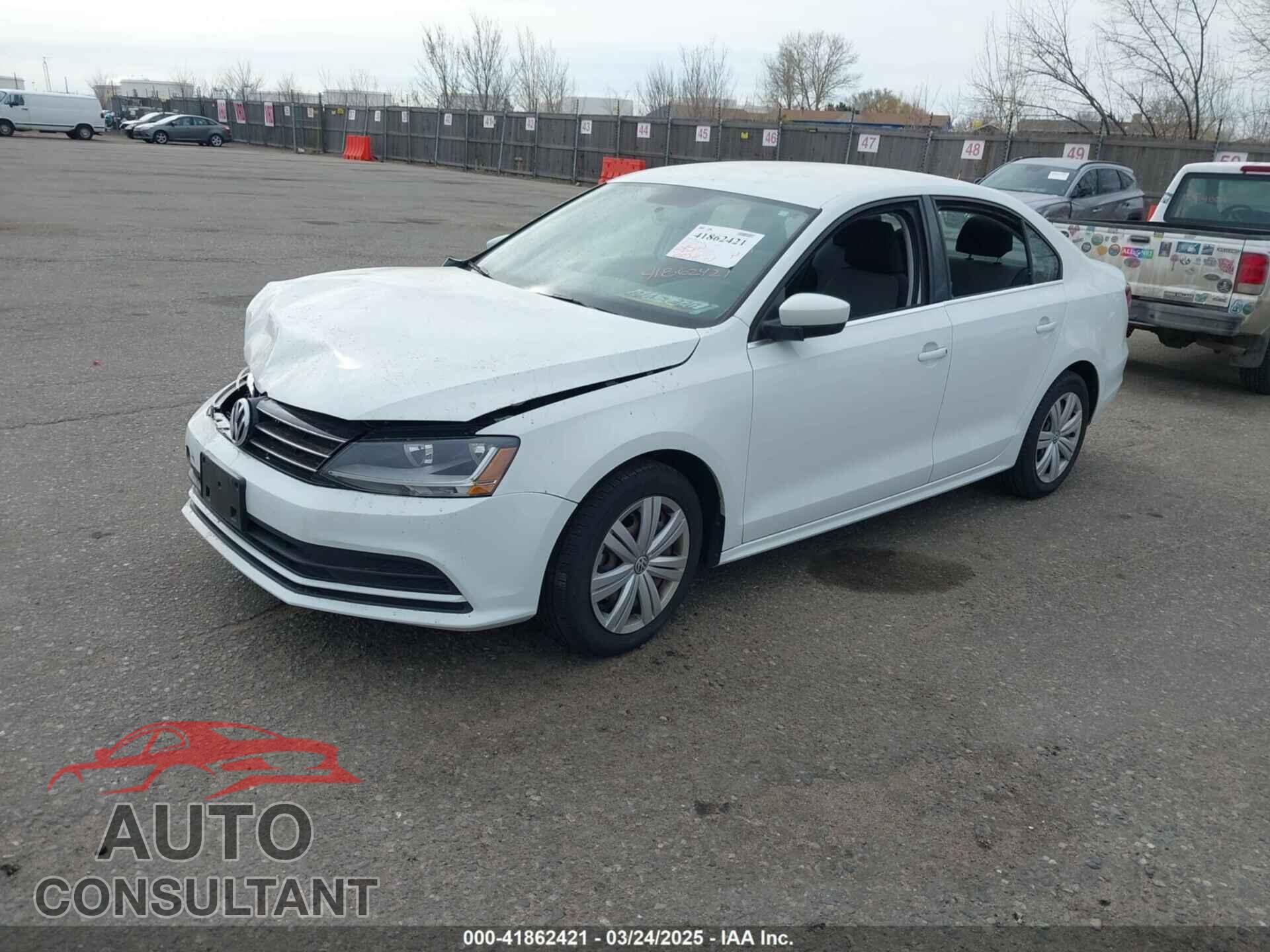 VOLKSWAGEN JETTA 2017 - 3VW2B7AJ4HM383028