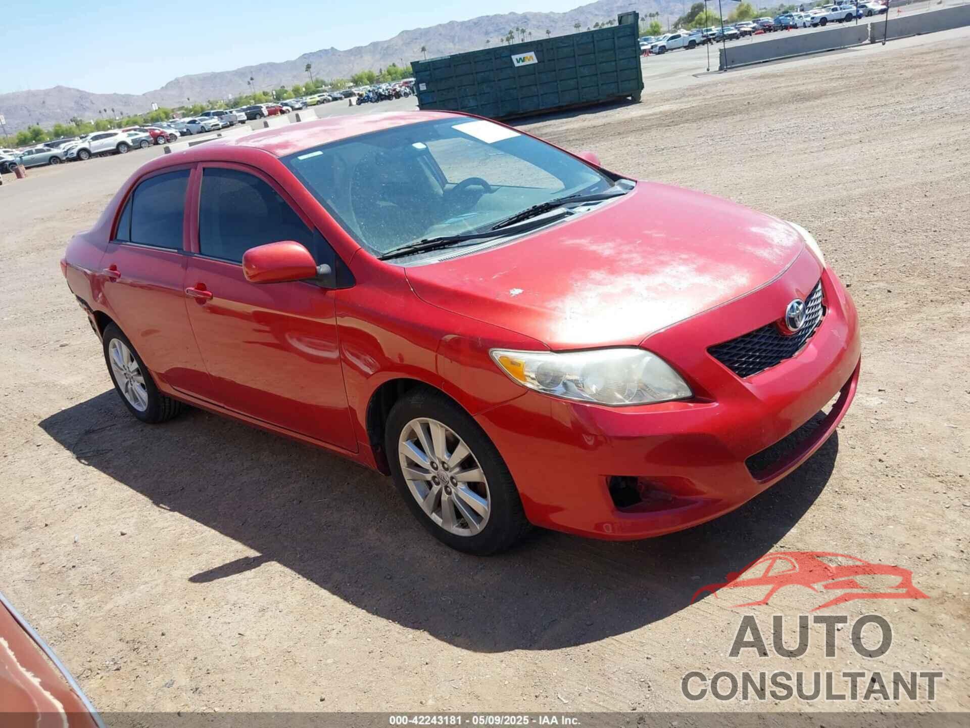 TOYOTA COROLLA 2009 - 1NXBU40E09Z013896