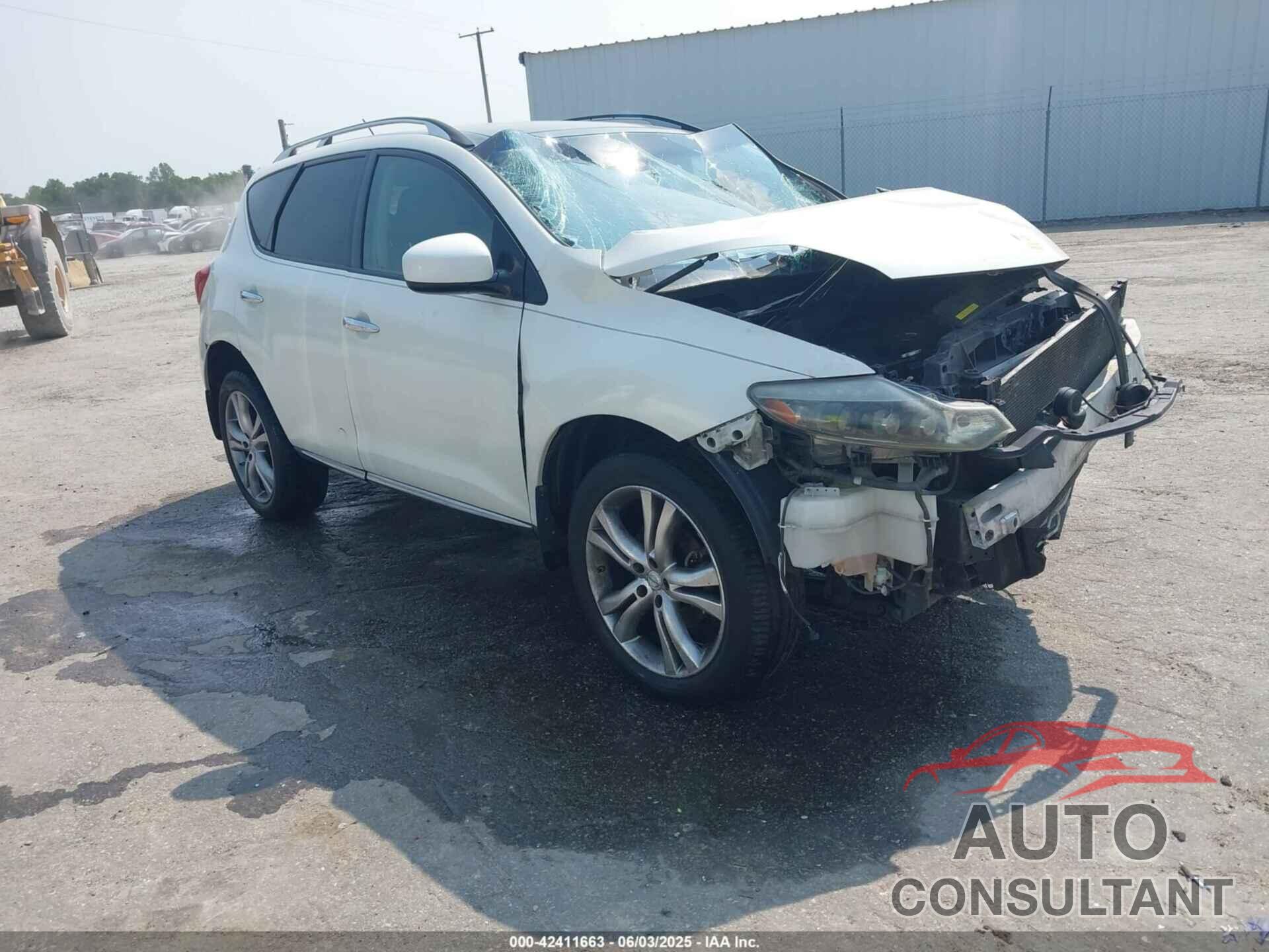 NISSAN MURANO 2009 - JN8AZ18W79W102421