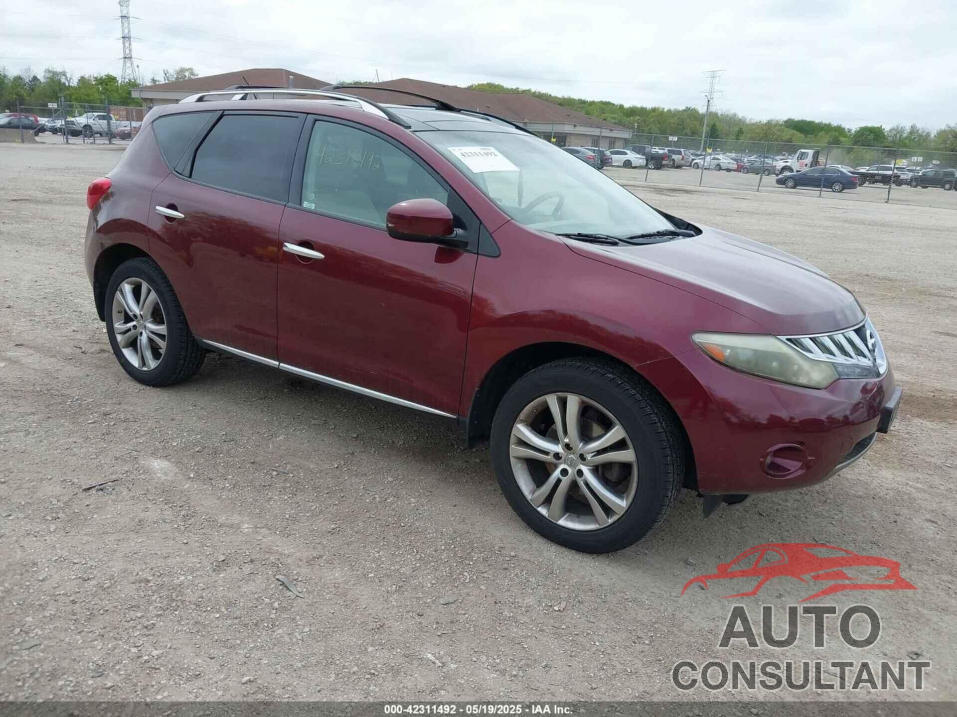 NISSAN MURANO 2009 - JN8AZ18W69W142280