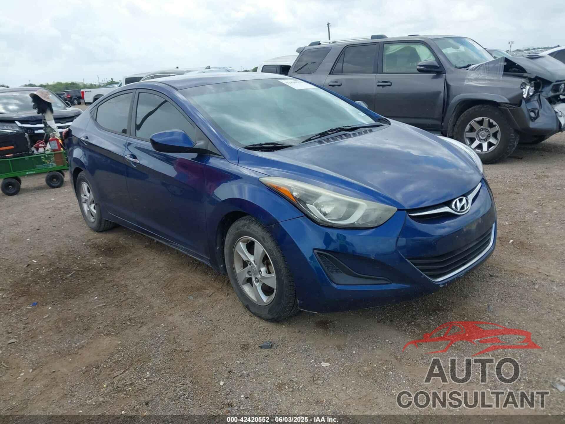 HYUNDAI ELANTRA 2015 - 5NPDH4AE6FH587876