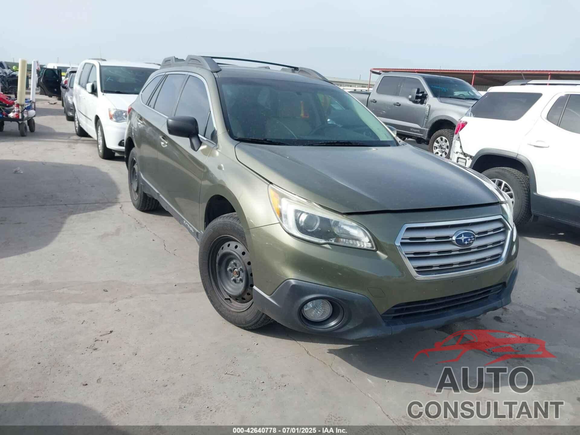 SUBARU OUTBACK 2015 - 4S4BSAACXF3213302