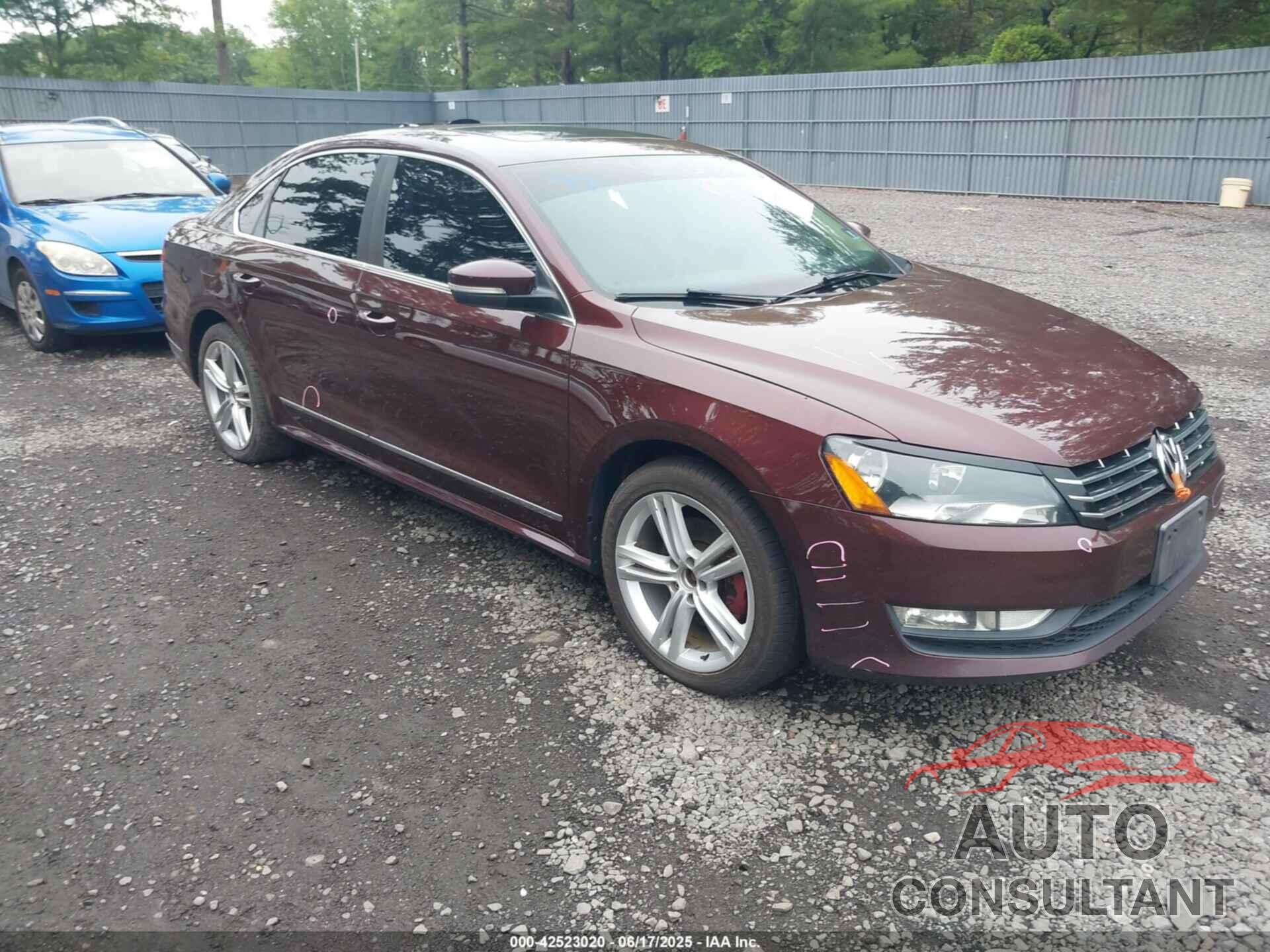 VOLKSWAGEN PASSAT 2013 - 1VWCN7A33DC083425