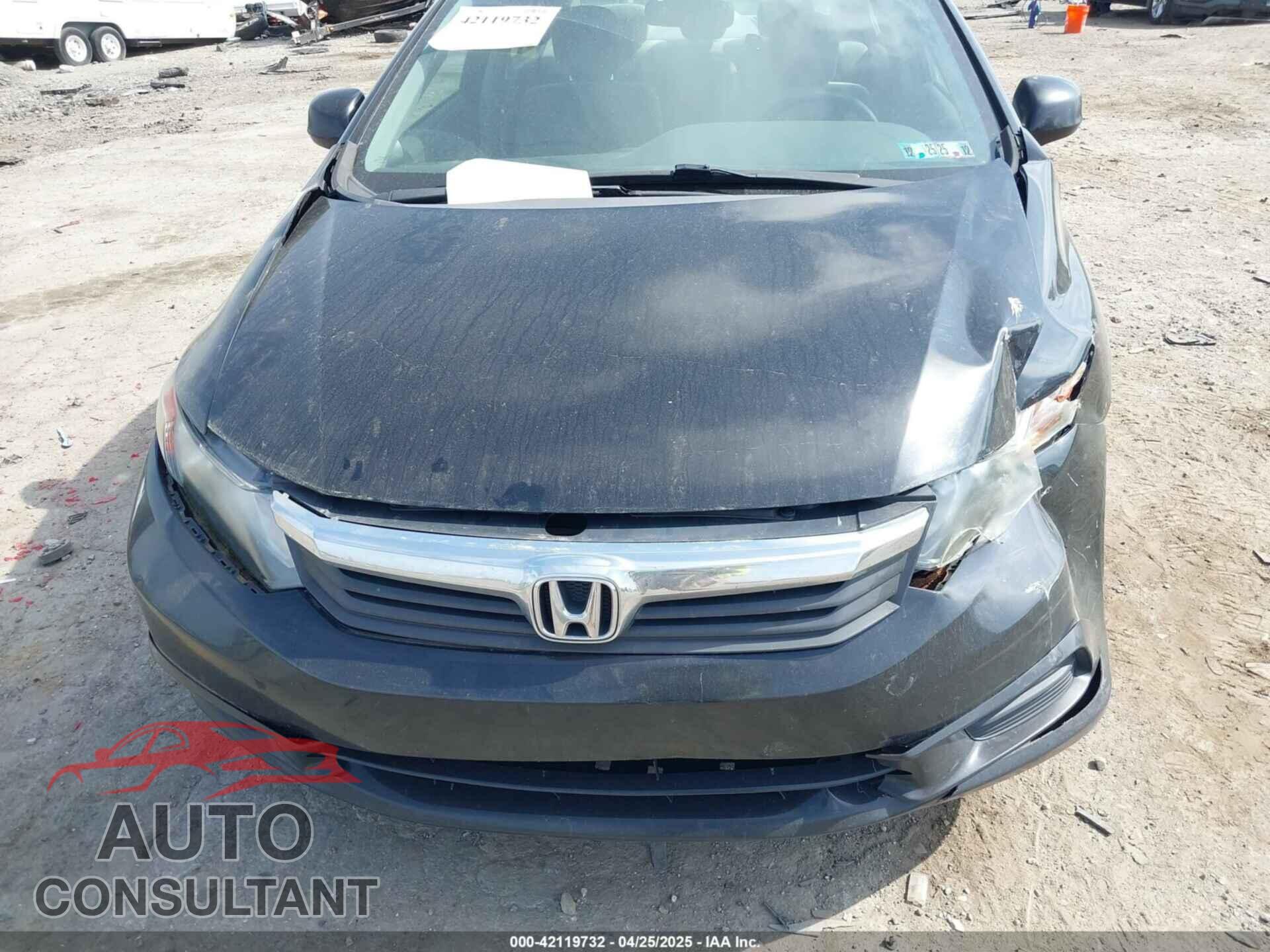 HONDA CIVIC 2012 - 19XFB2F83CE317053