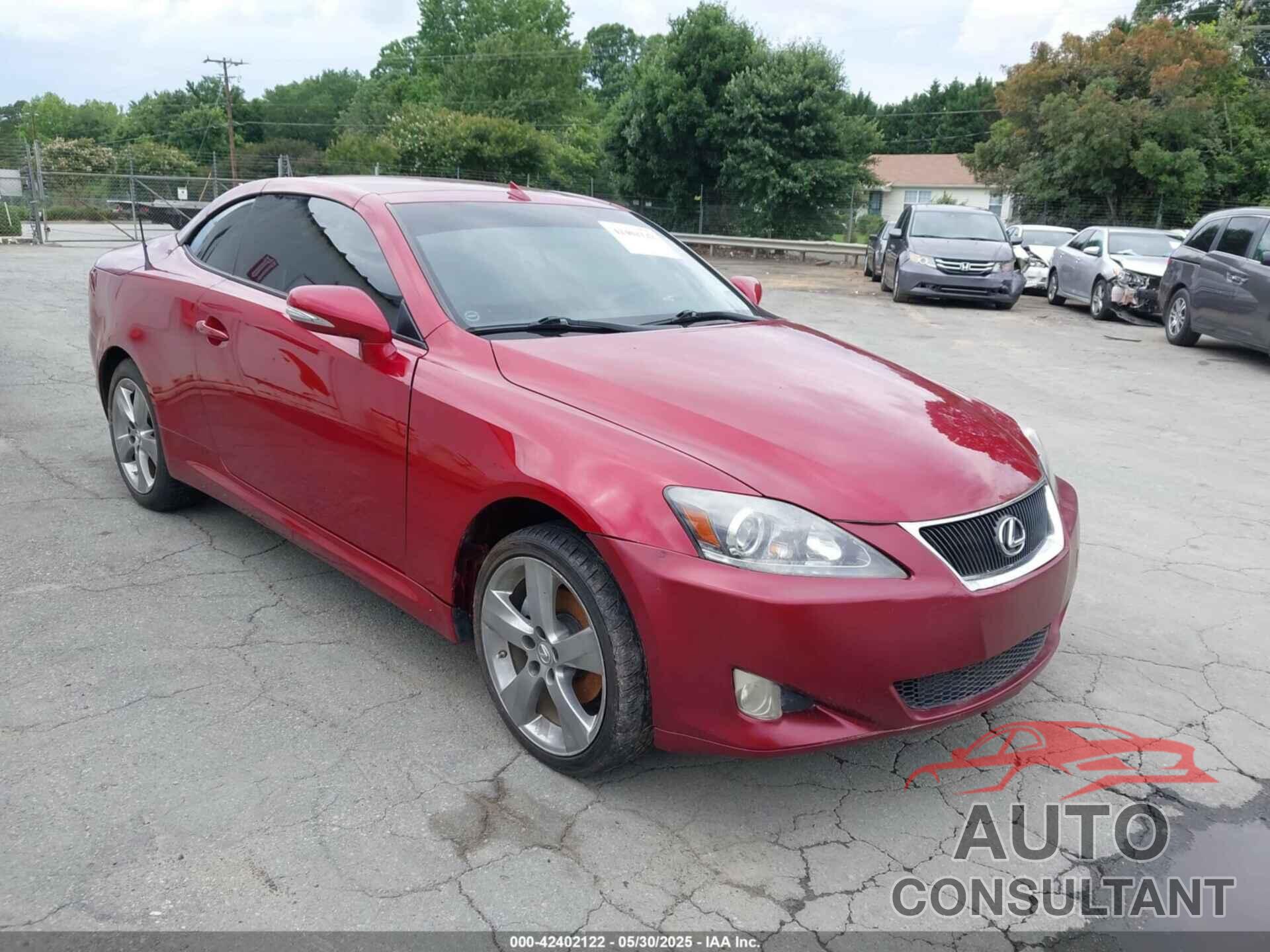 LEXUS IS 250C 2012 - JTHFF2C26C2523533