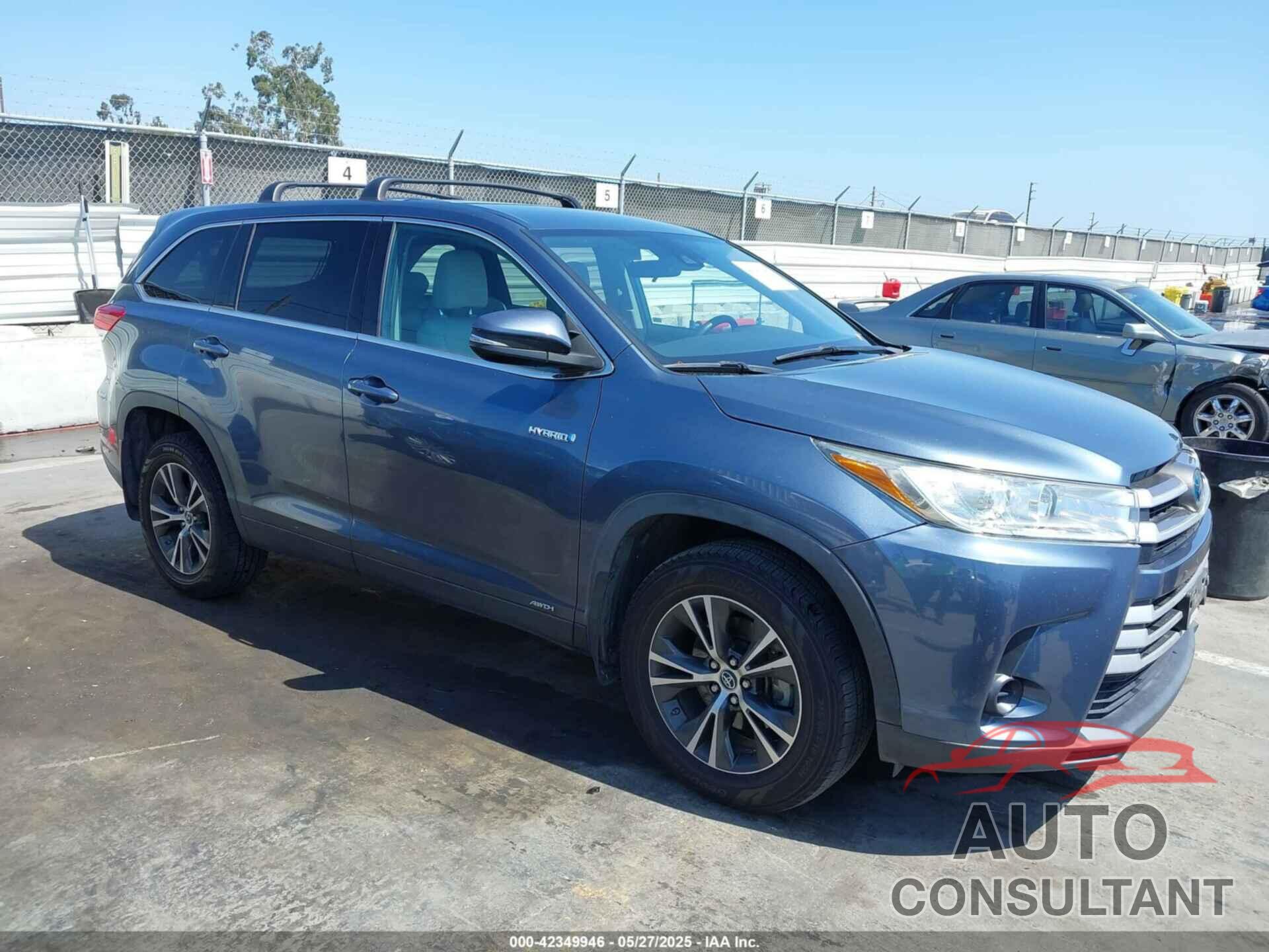 TOYOTA HIGHLANDER HYBRID 2019 - 5TDBGRFHXKS074774