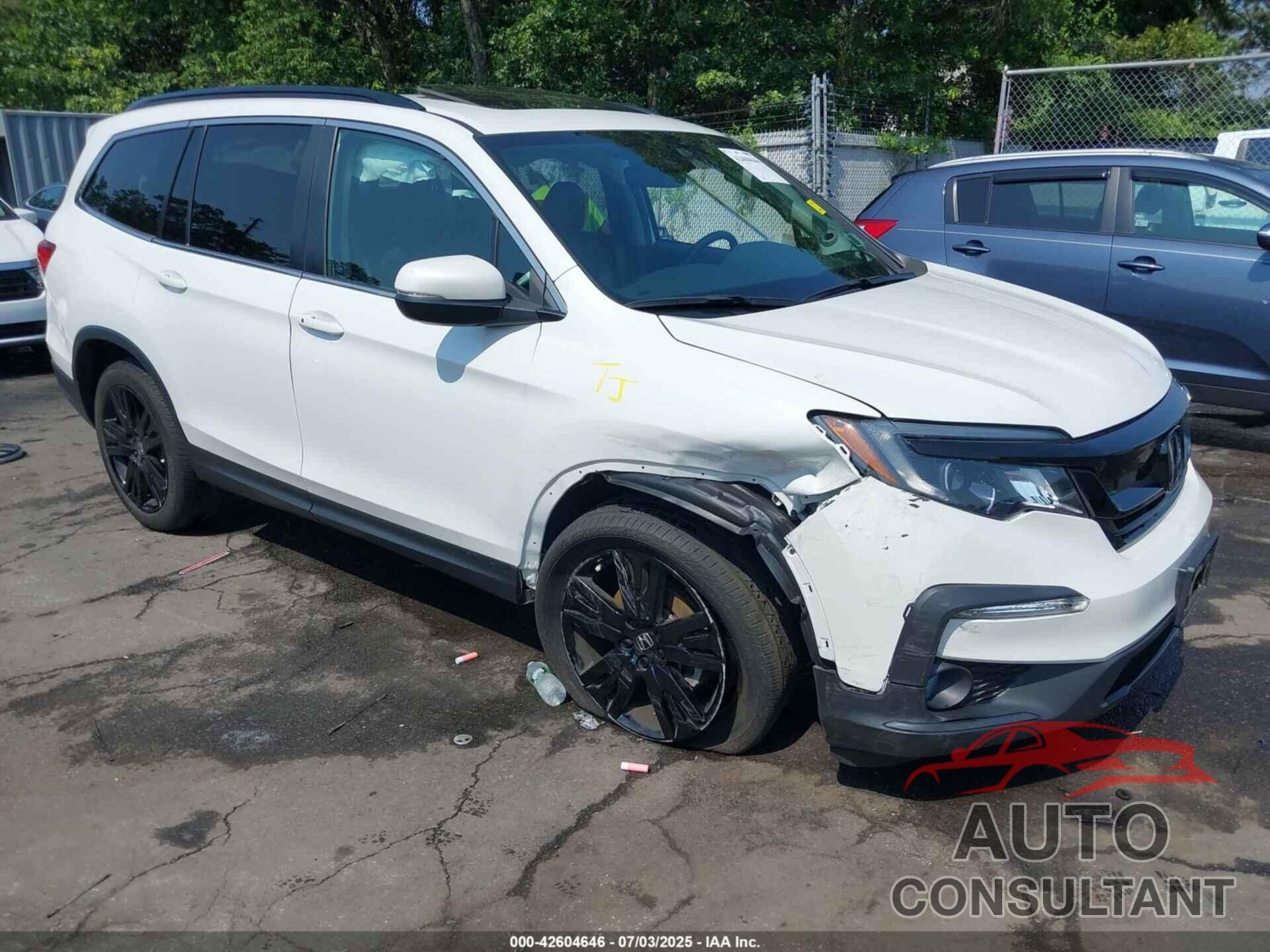 HONDA PILOT 2022 - 5FNYF6H29NB067800