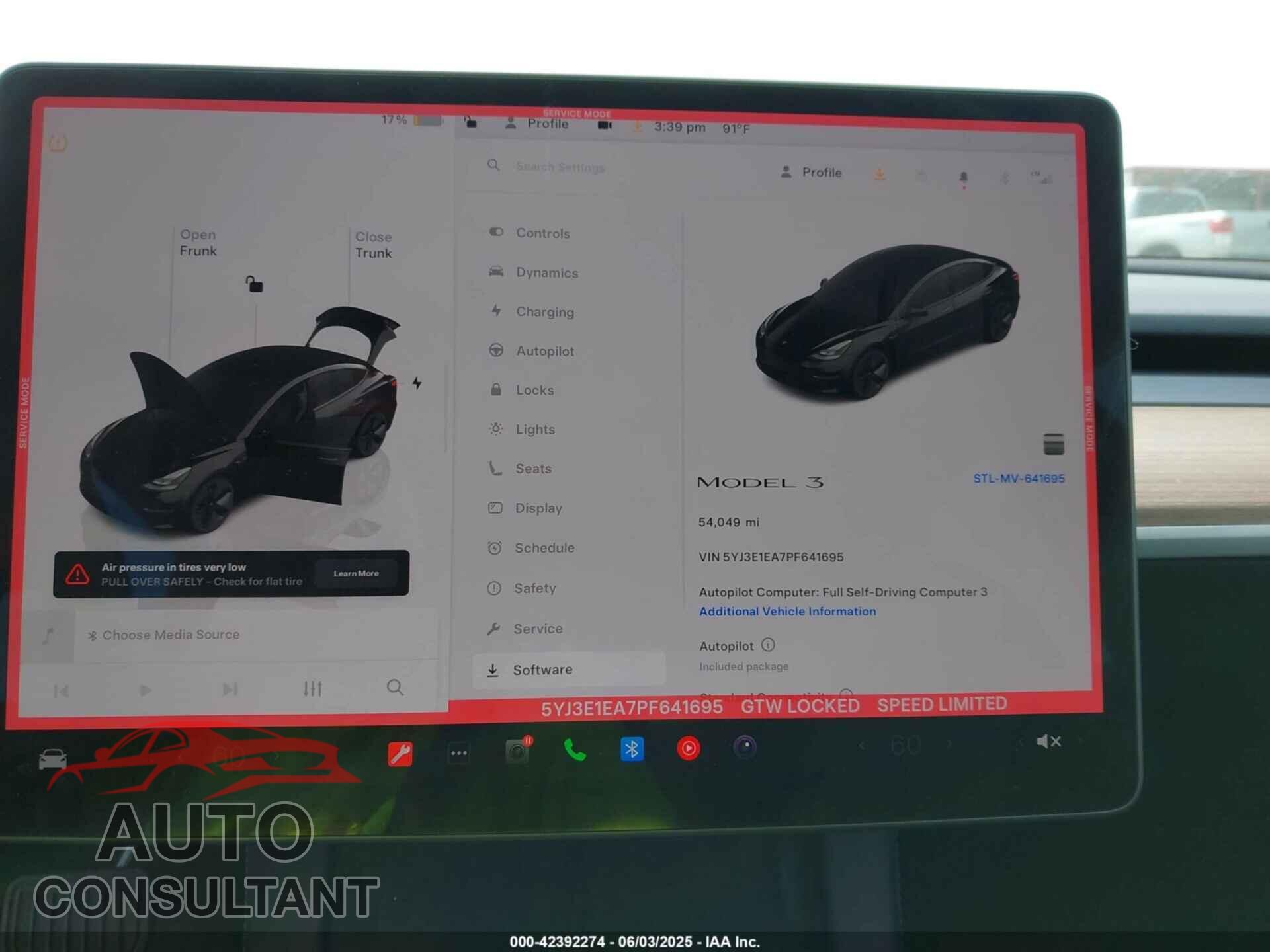 TESLA MODEL 3 2023 - 5YJ3E1EA7PF641695