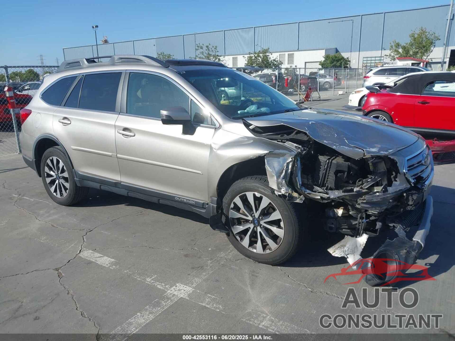 SUBARU OUTBACK 2015 - 4S4BSALC1F3311549