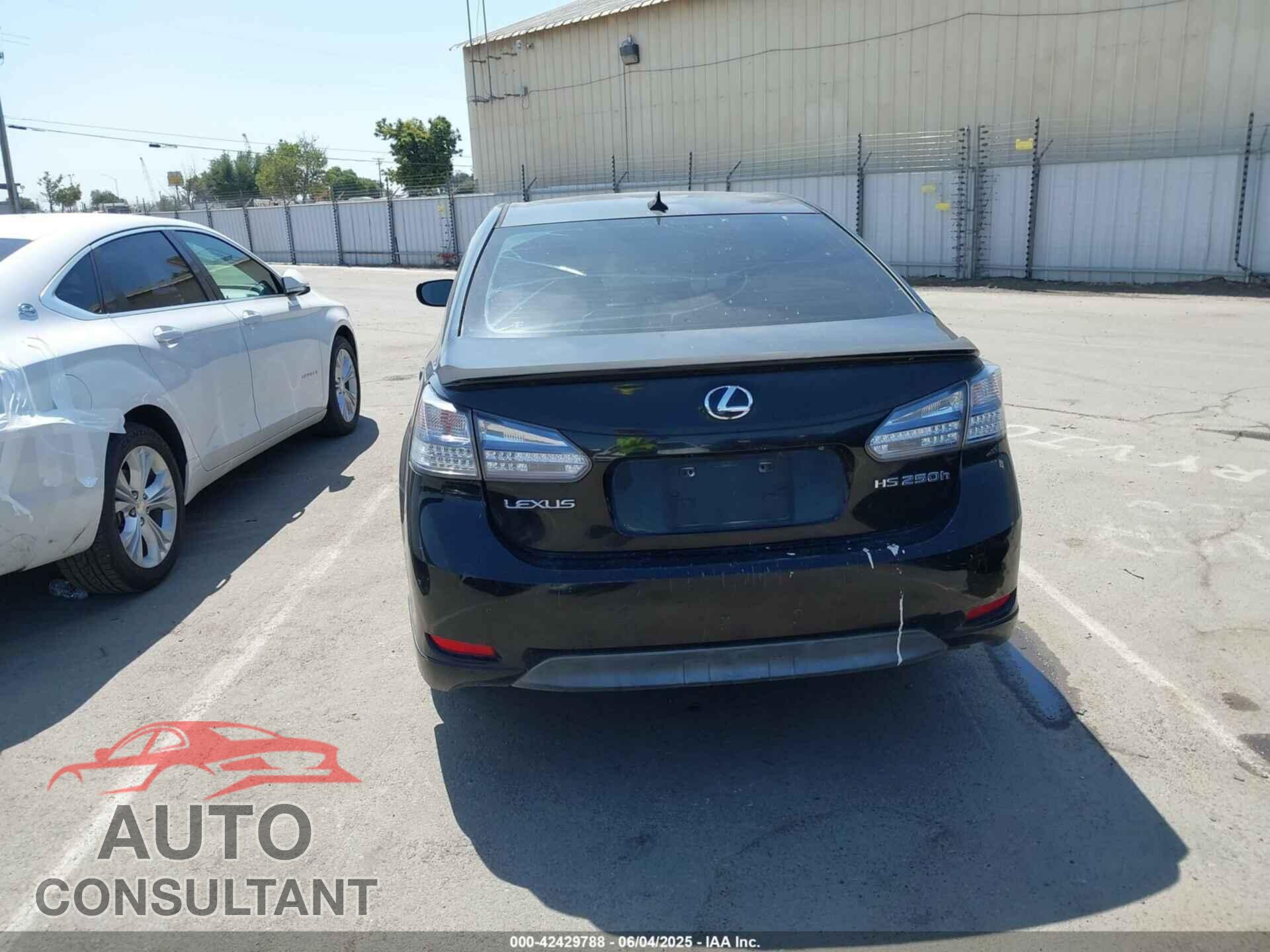 LEXUS HS 250H 2010 - JTHBB1BA3A2009245