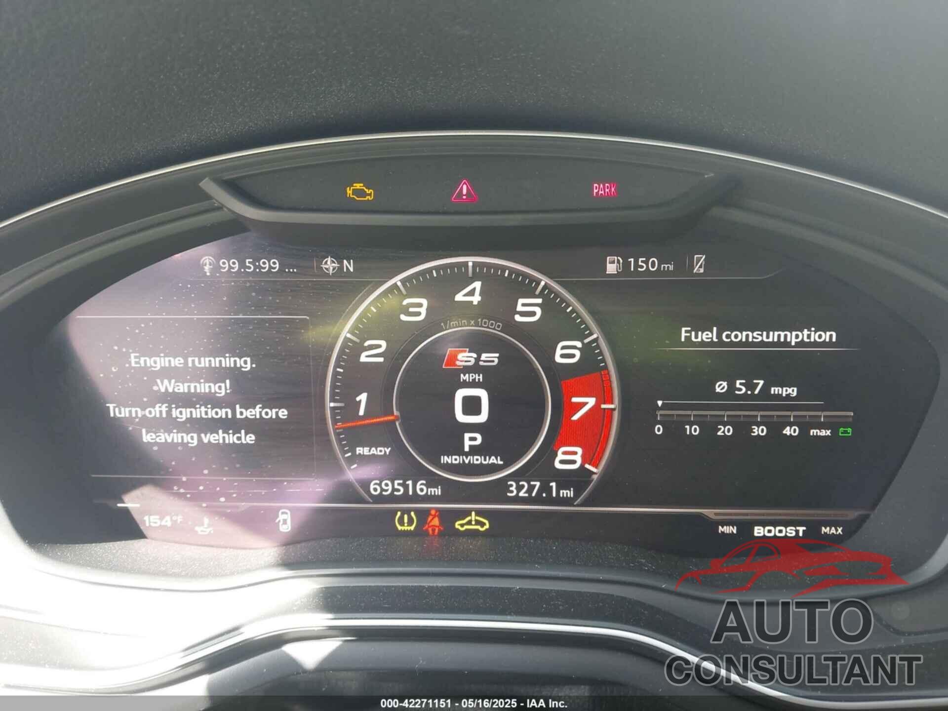 AUDI S5 2018 - WAUP4AF57JA006835