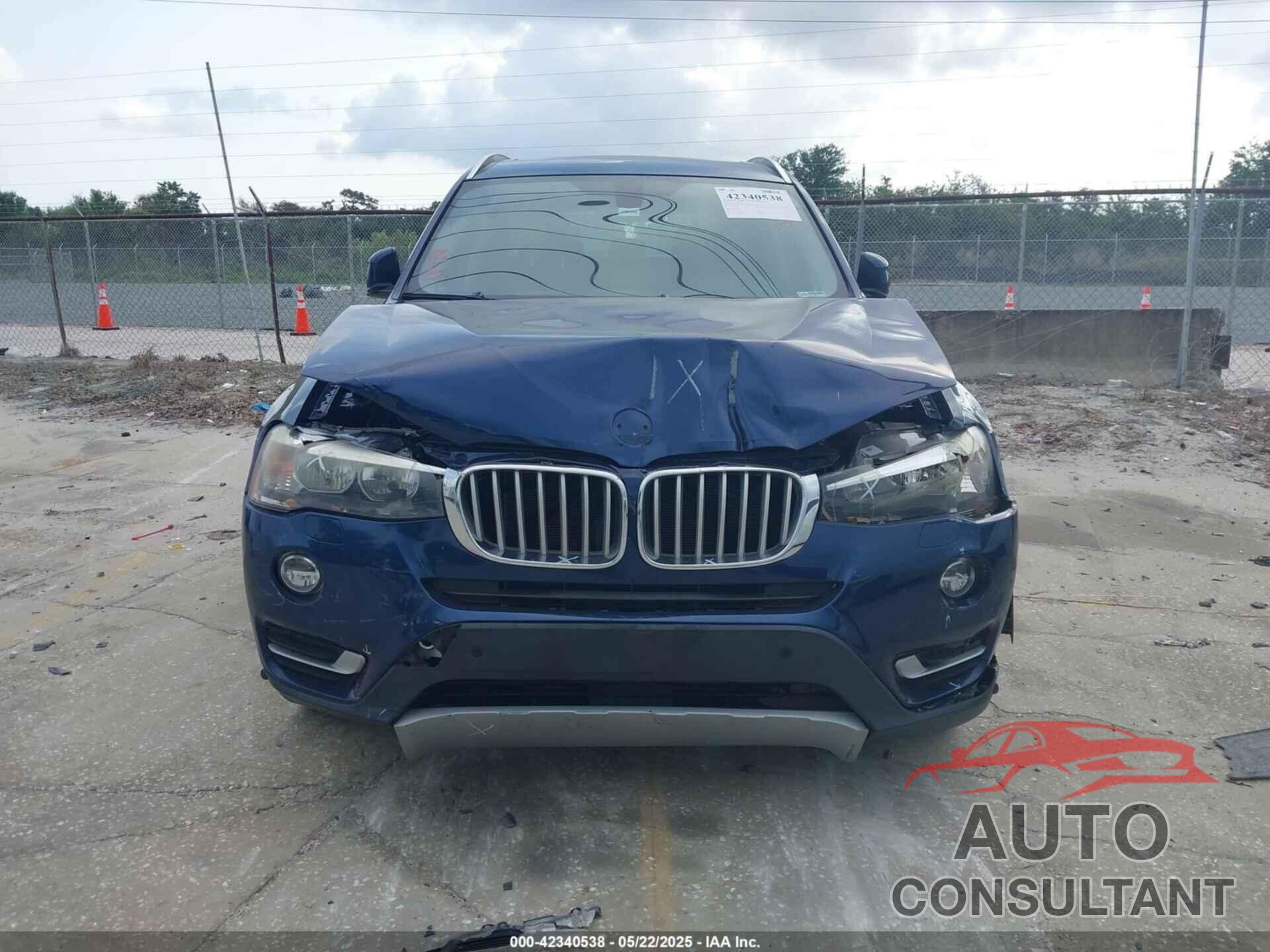BMW X3 2016 - 5UXWZ7C58G0M83746