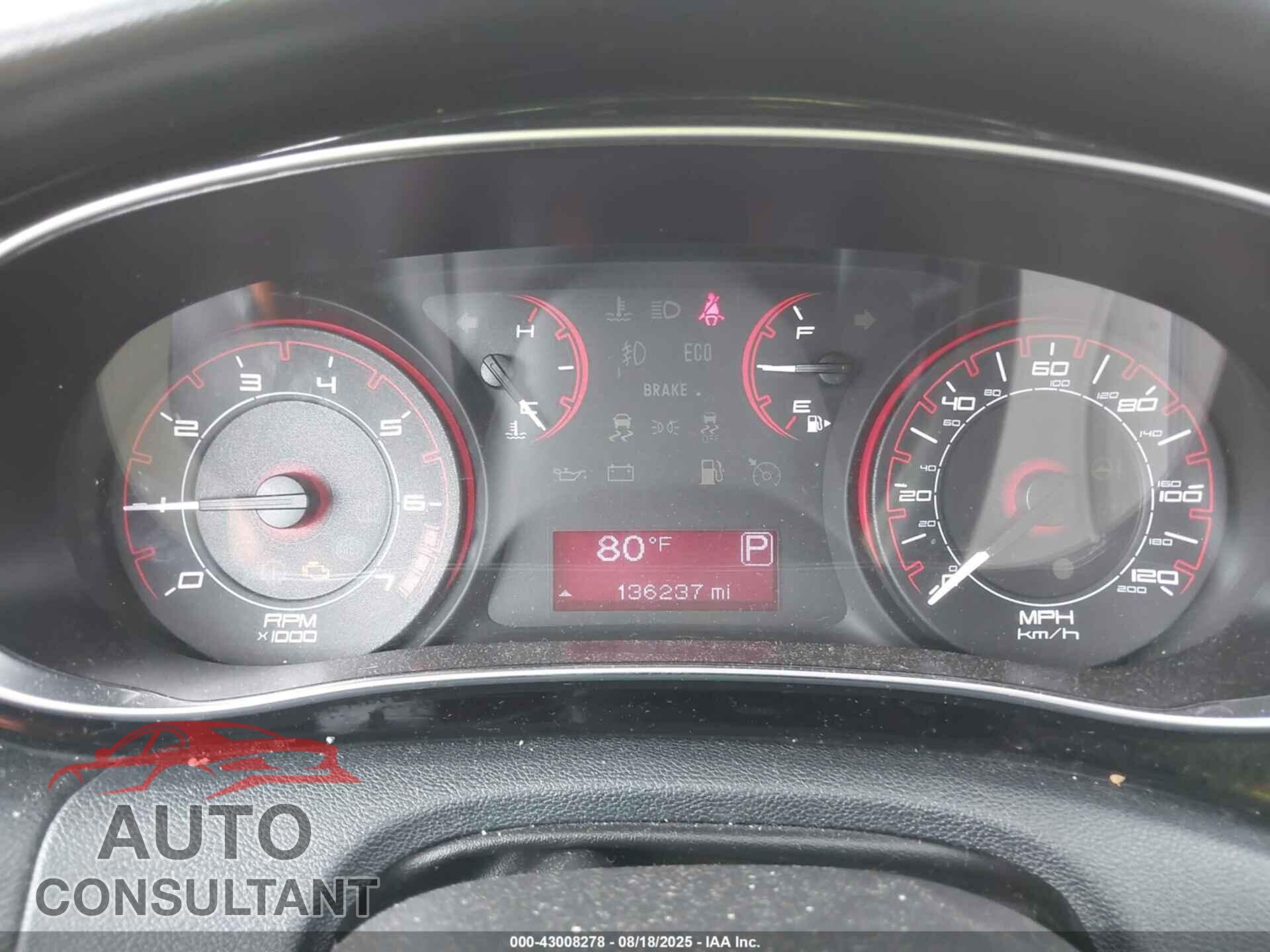 DODGE DART 2013 - 1C3CDFBA7DD321157