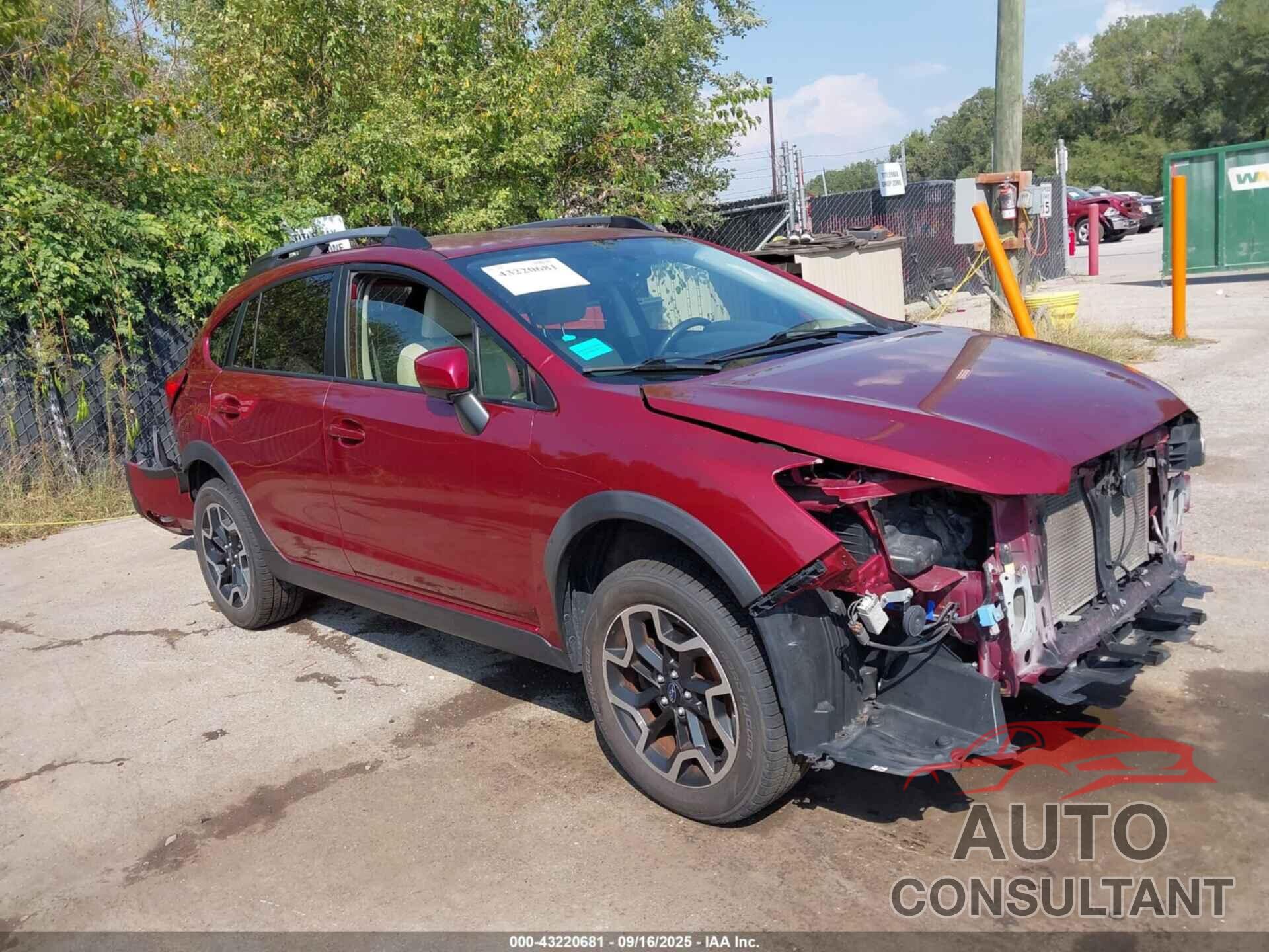 SUBARU CROSSTREK 2016 - JF2GPABC6GG200312
