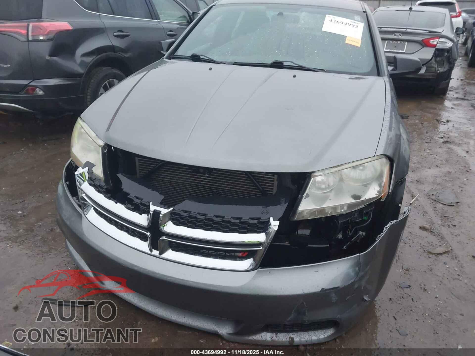 DODGE AVENGER 2013 - 1C3CDZAB3DN605309