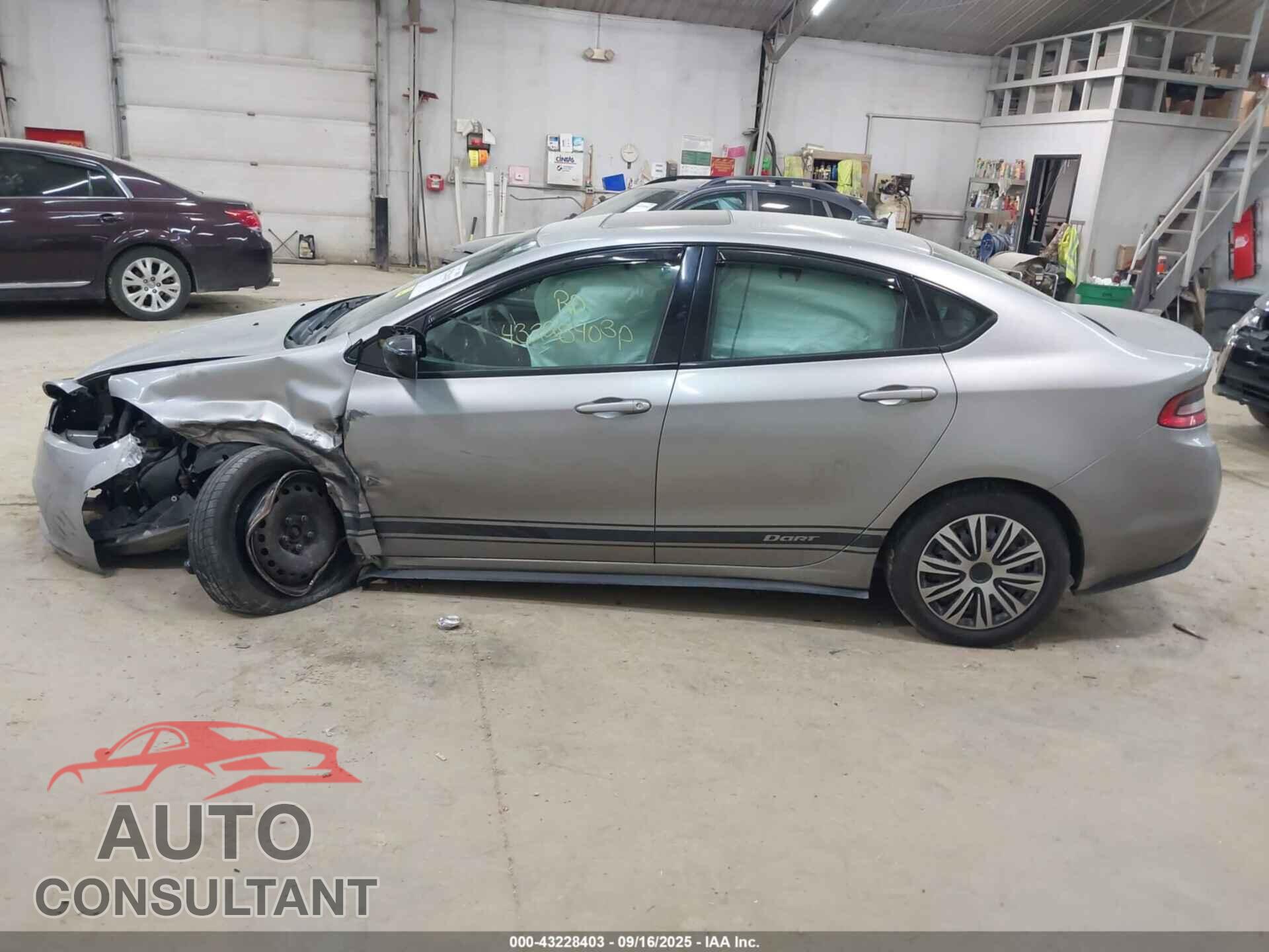 DODGE DART 2015 - 1C3CDFBB3FD390634