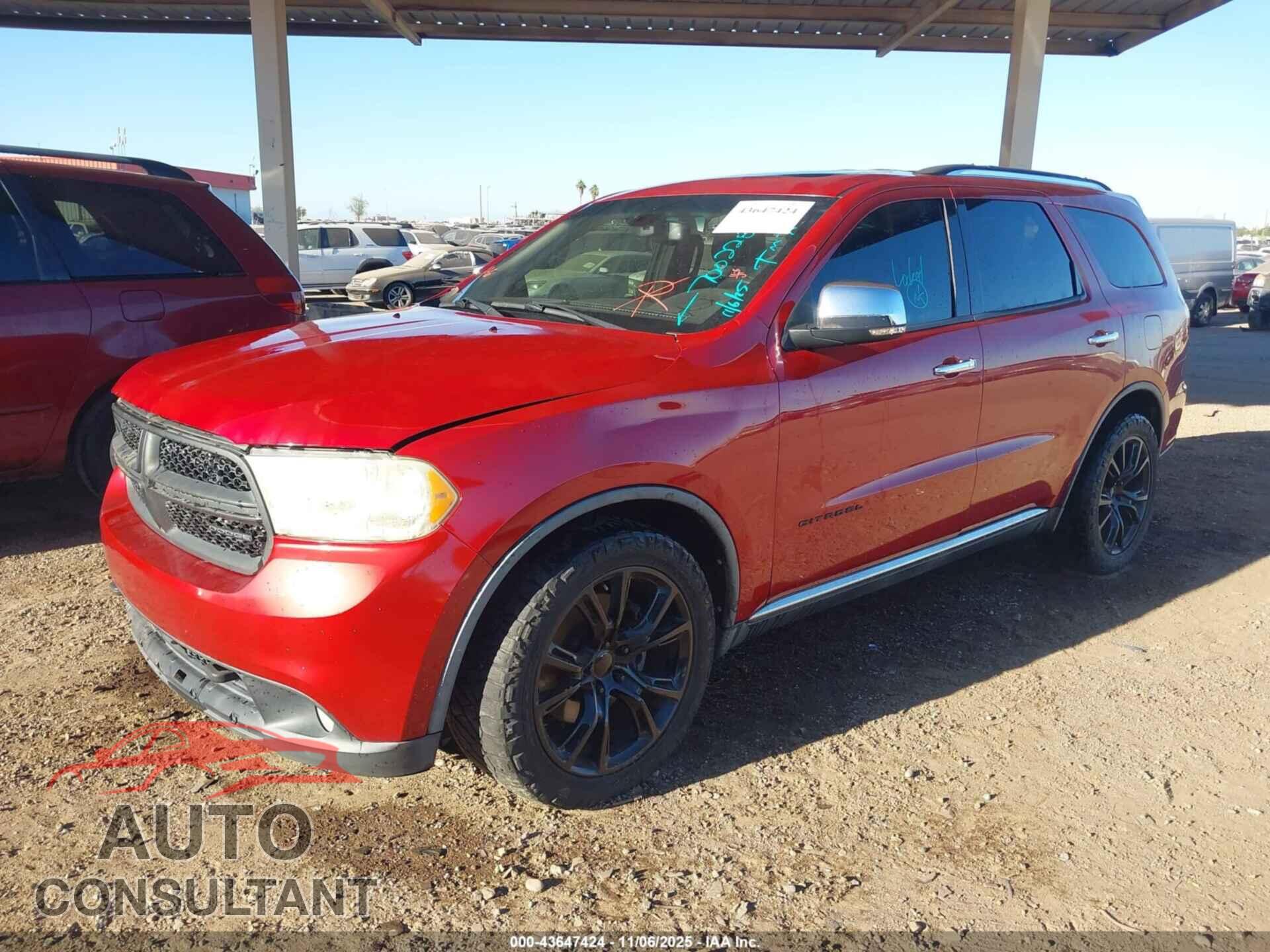 DODGE DURANGO 2011 - 1D4SE5GT6BC700228
