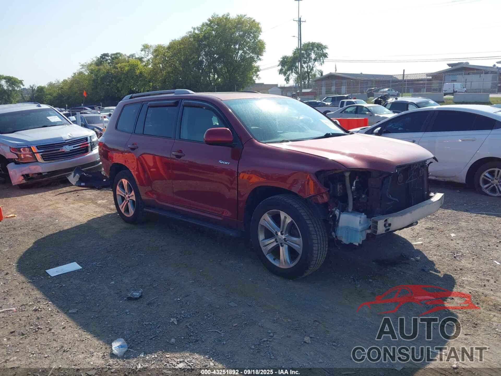 TOYOTA HIGHLANDER 2009 - JTEES43A592136245