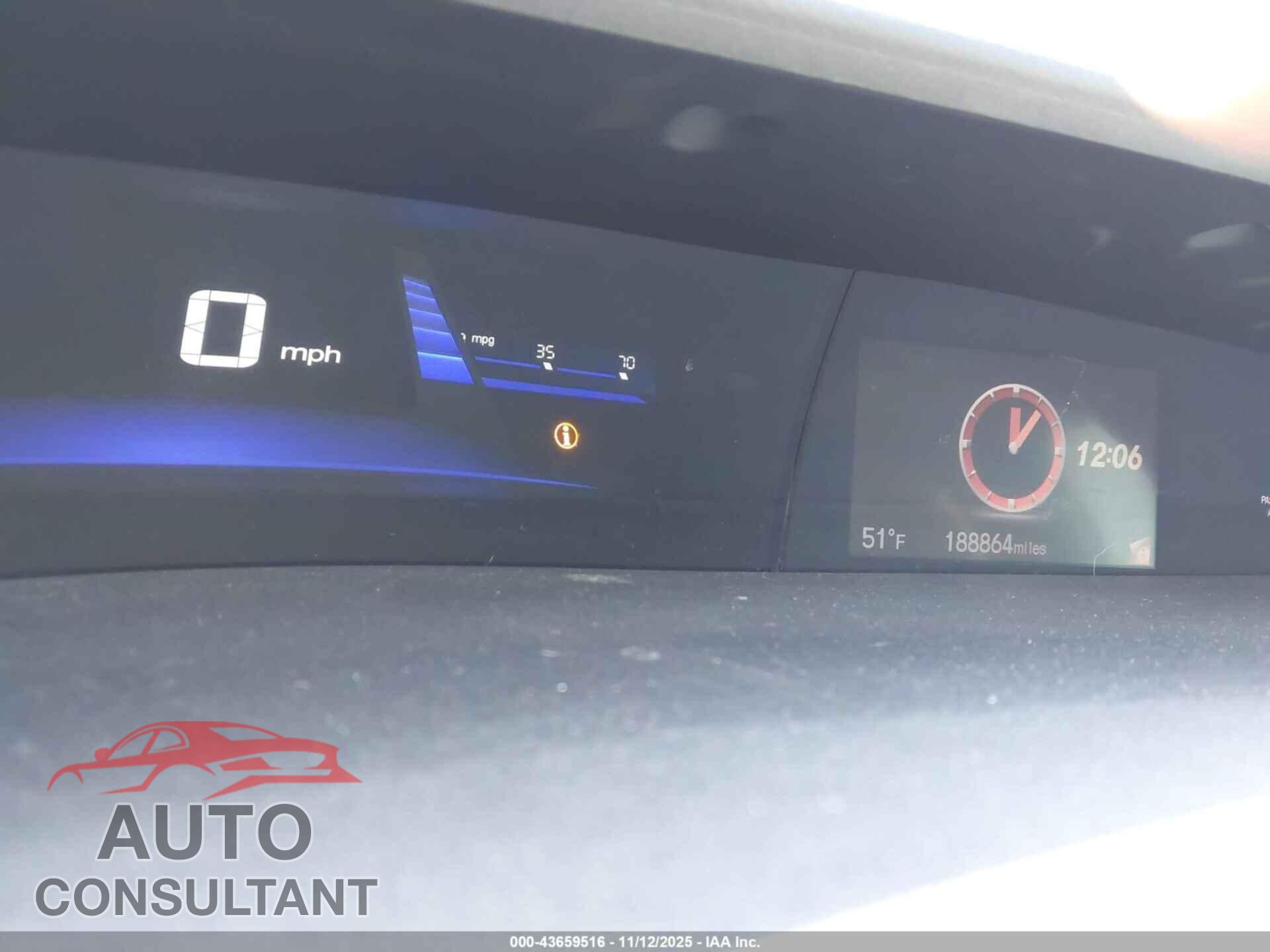 HONDA CIVIC 2013 - 19XFB2F94DE207008
