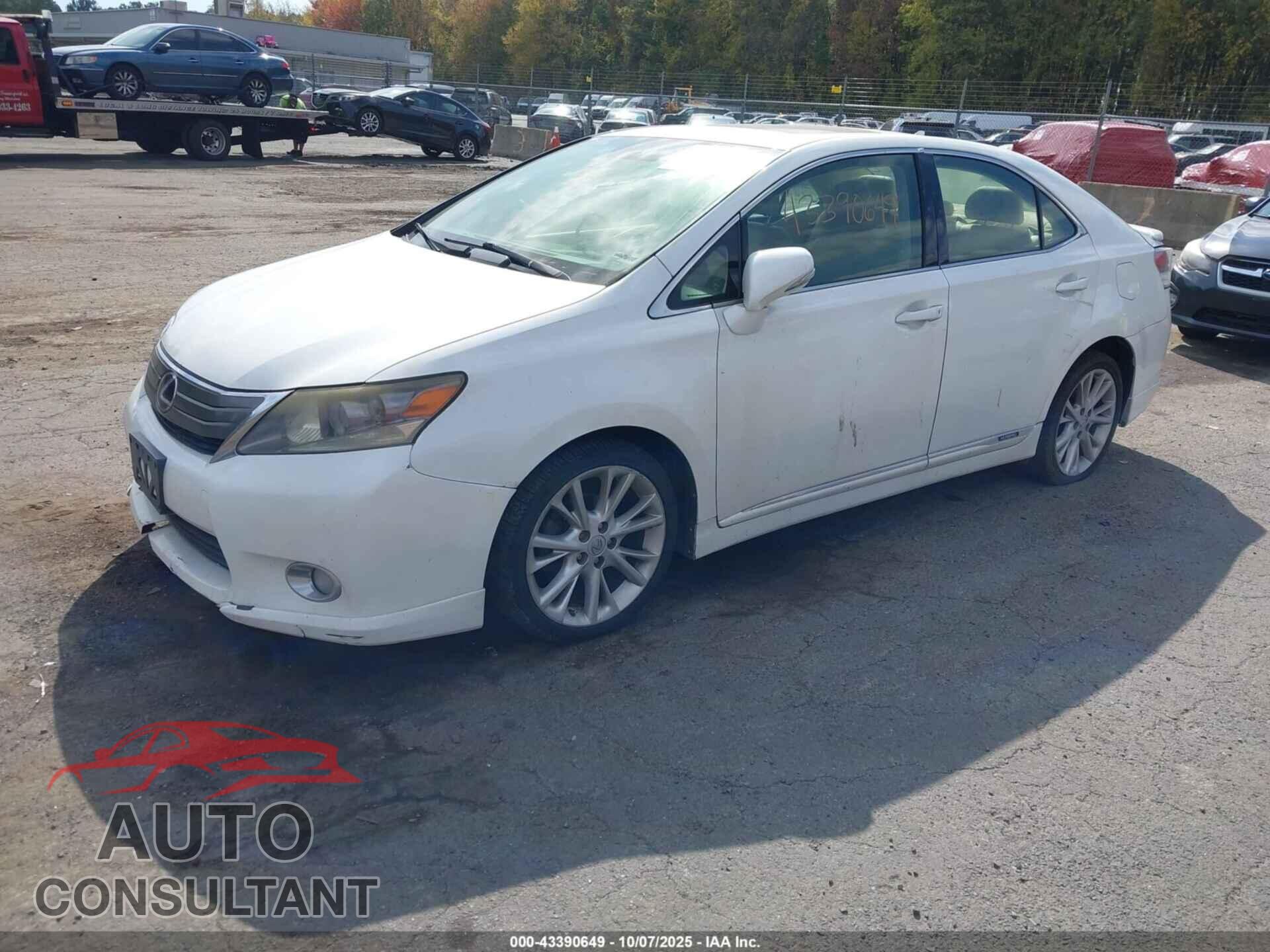 LEXUS HS 250H 2010 - JTHBB1BA1A2014492