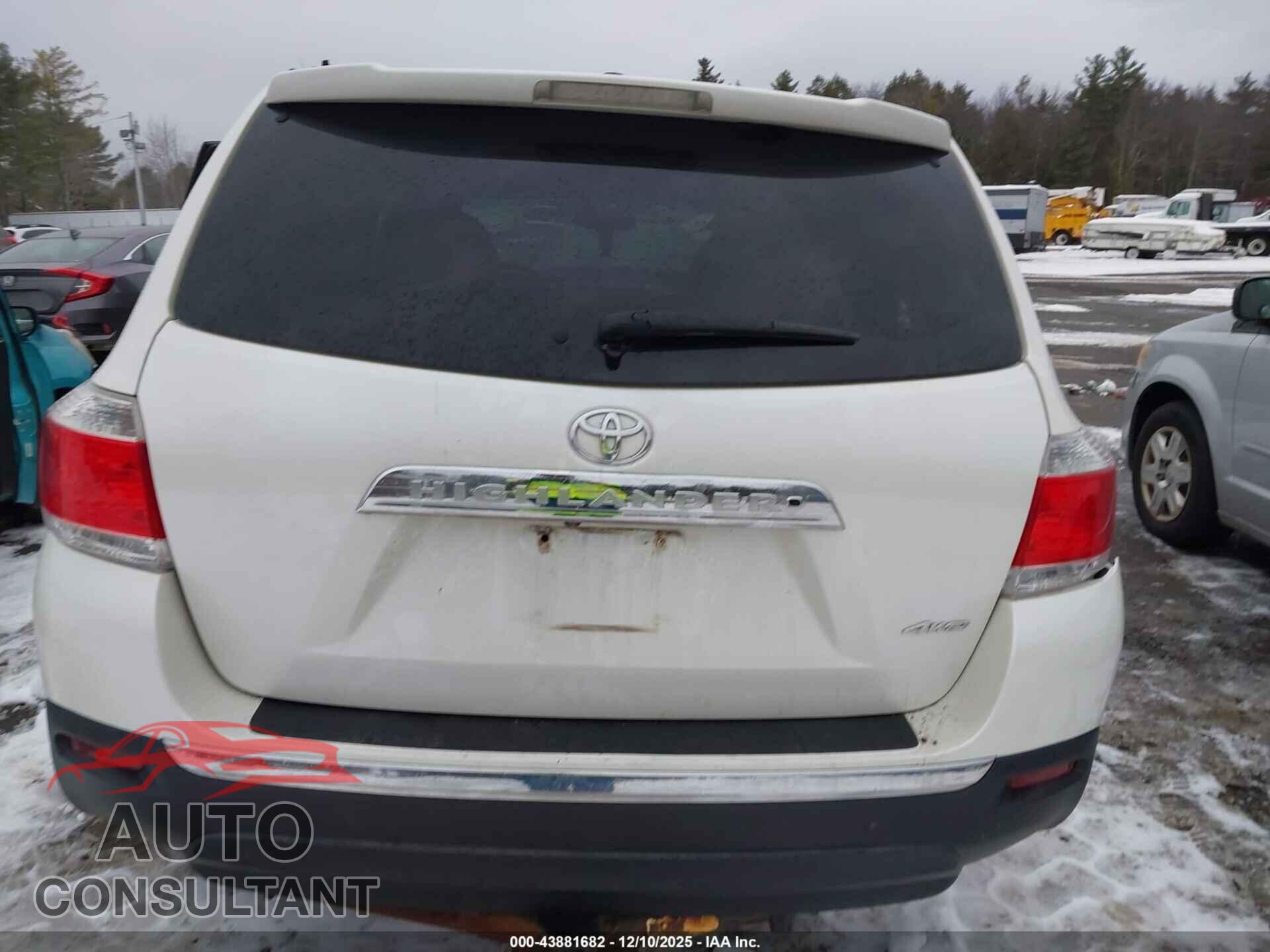 TOYOTA HIGHLANDER 2013 - 5TDDK3EH8DS229797