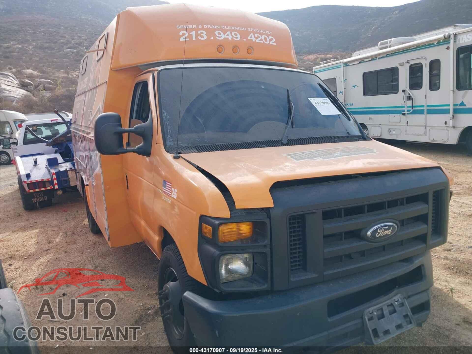 FORD E-350 CUTAWAY 2009 - 1FDWE35L29DA38864