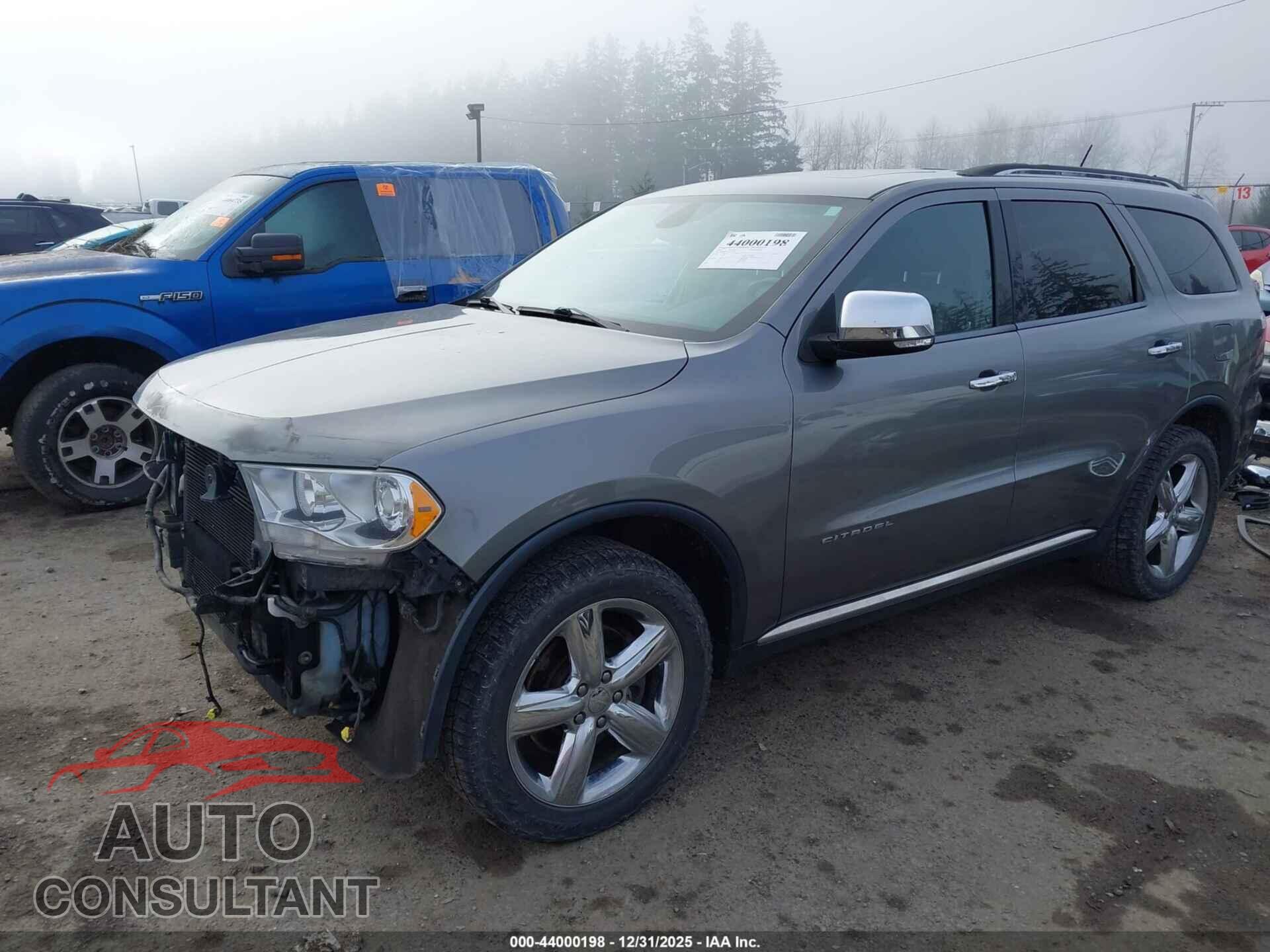 DODGE DURANGO 2012 - 1C4RDJEG4CC330704