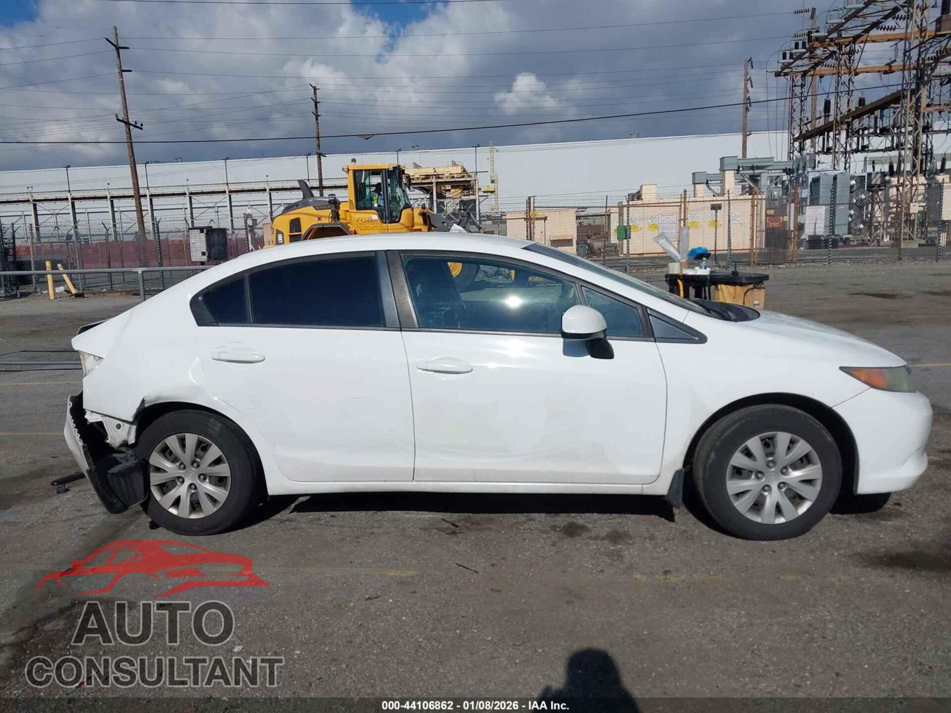 HONDA CIVIC 2012 - 19XFB2F57CE312959
