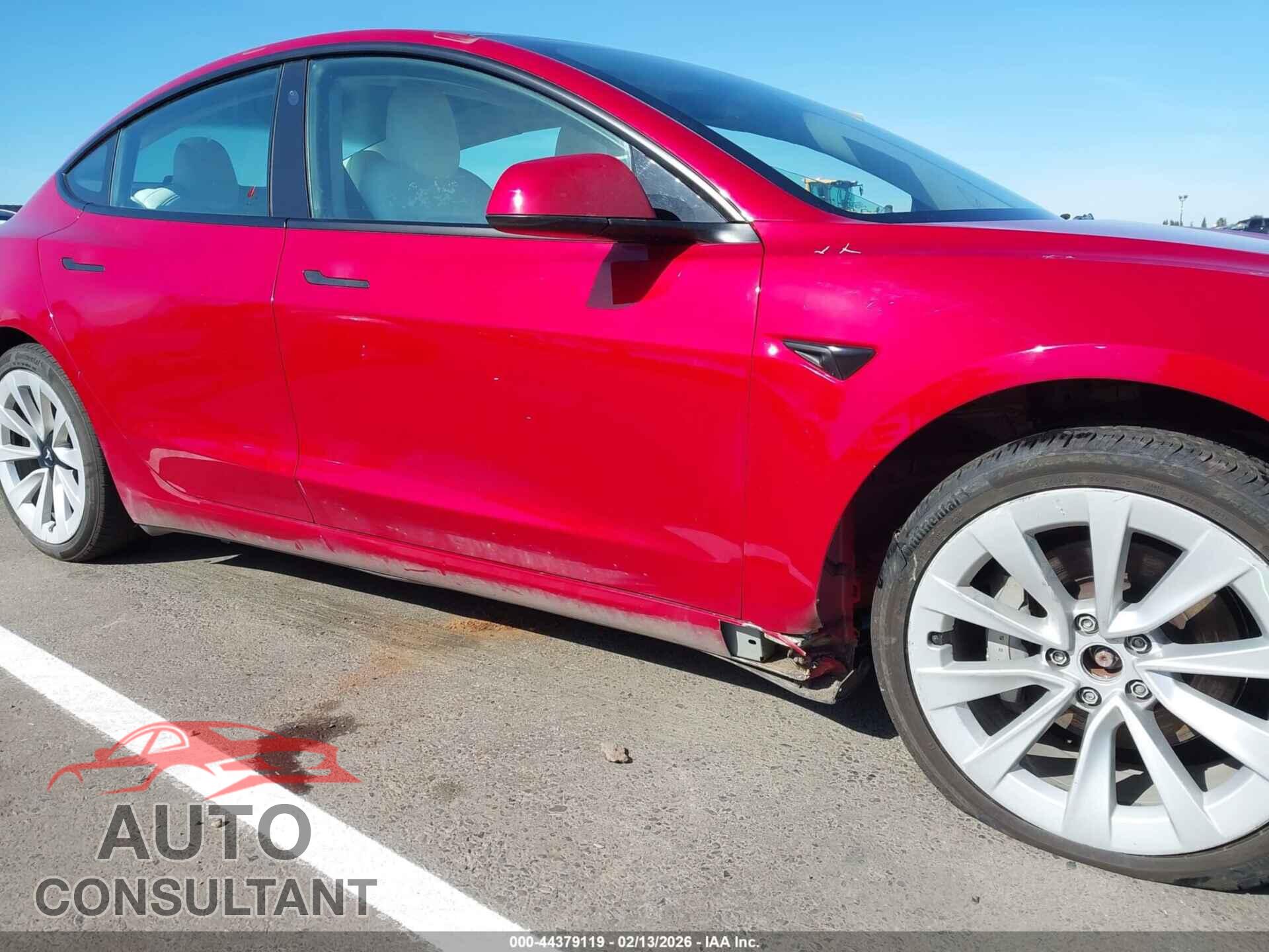 TESLA MODEL 3 2022 - 5YJ3E1EB9NF198780