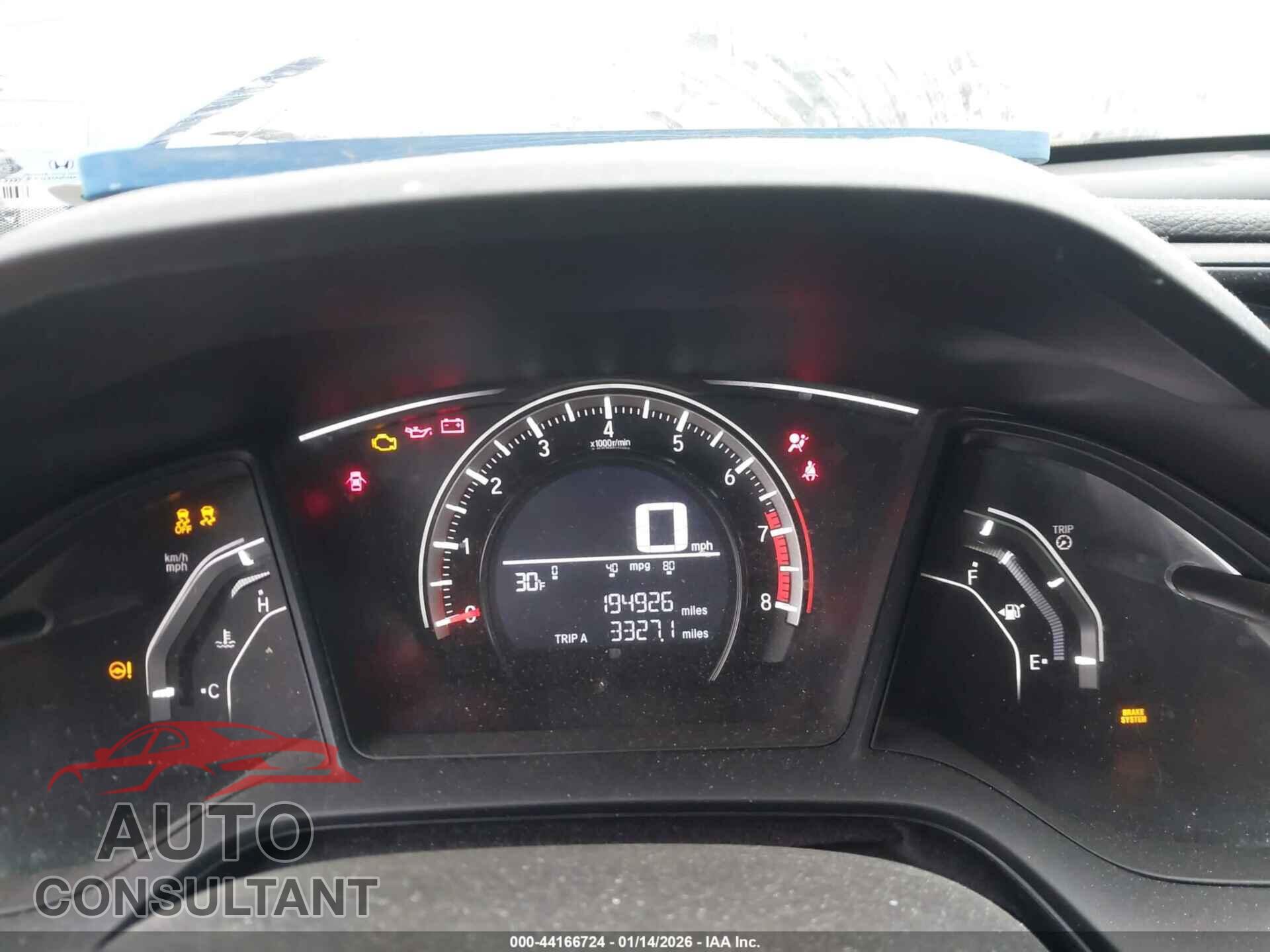 HONDA CIVIC 2016 - 19XFC2E52GE035772