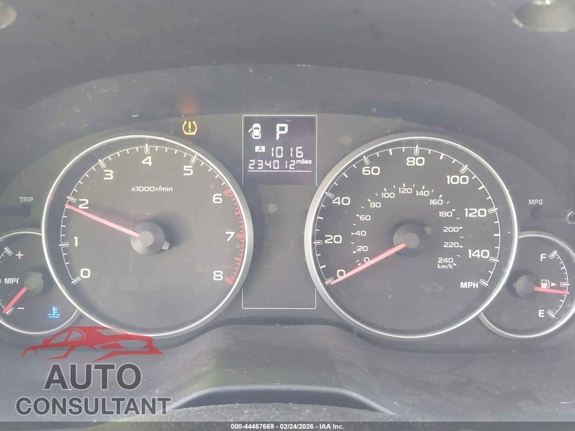 SUBARU OUTBACK 2014 - 4S4BRBCC4E3316633