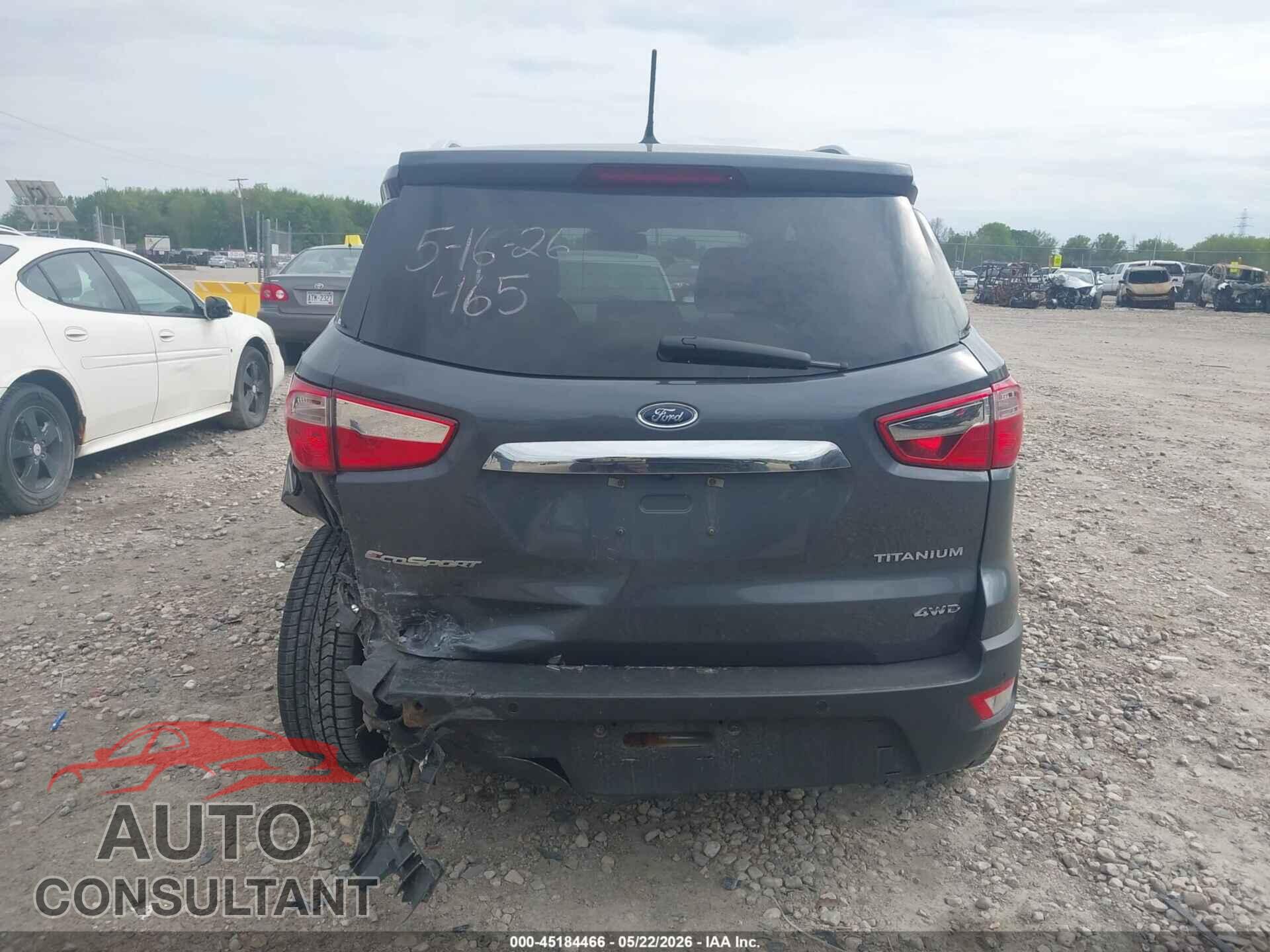 FORD ECOSPORT 2020 - MAJ6S3KL5LC392396