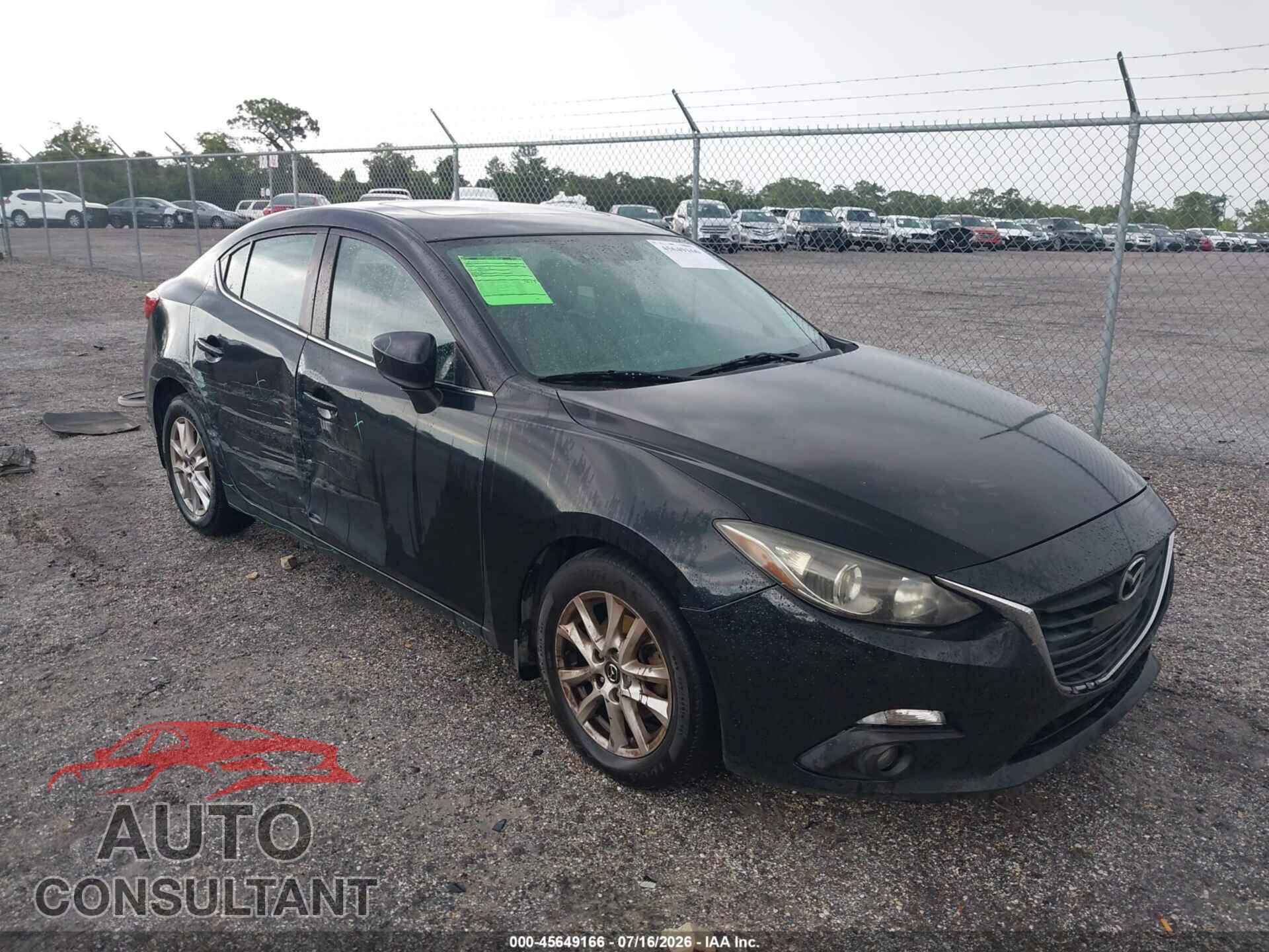 MAZDA MAZDA3 2016 - JM1BM1W78G1343473