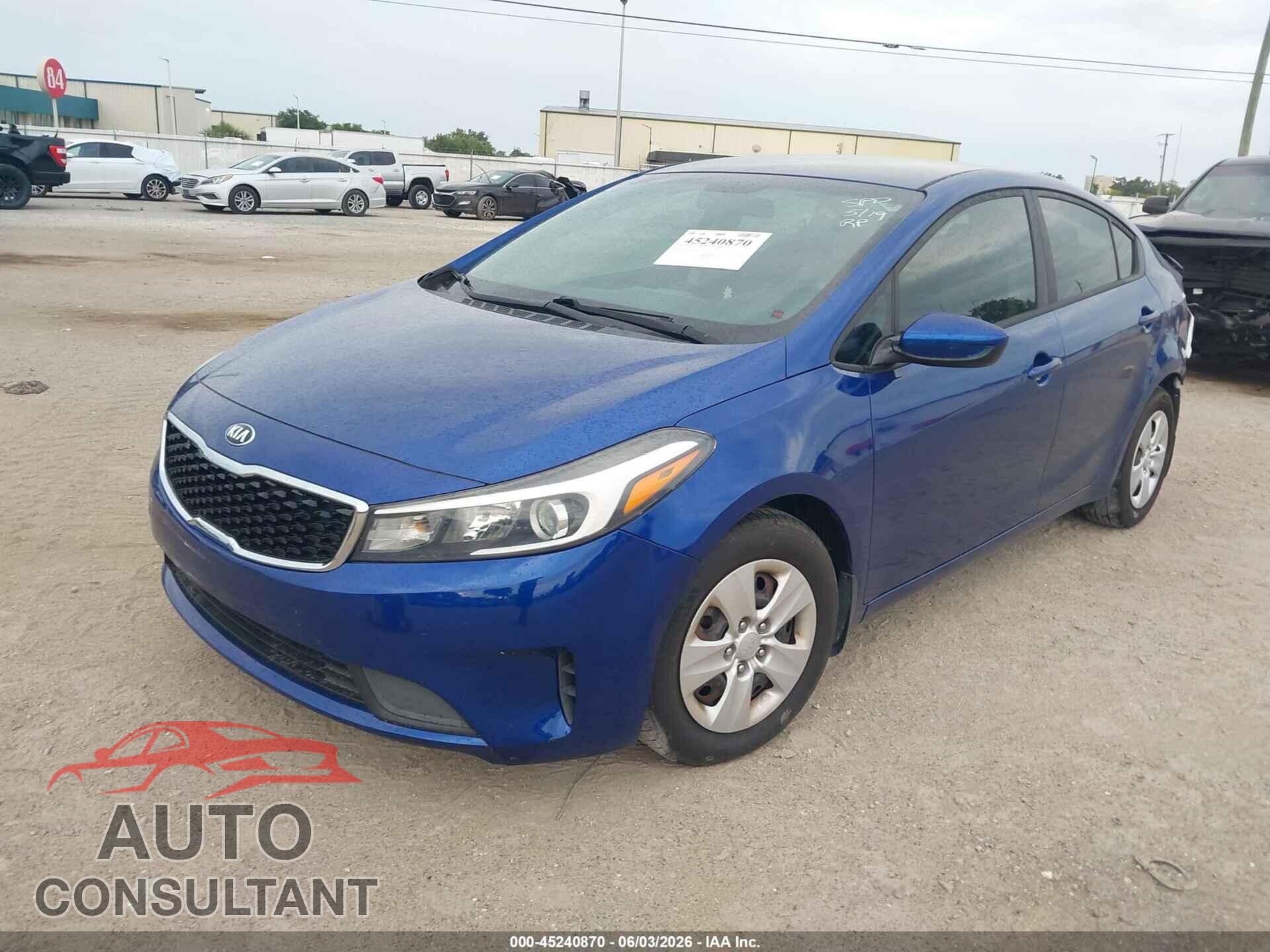 KIA FORTE 2017 - 3KPFL4A78HE078100