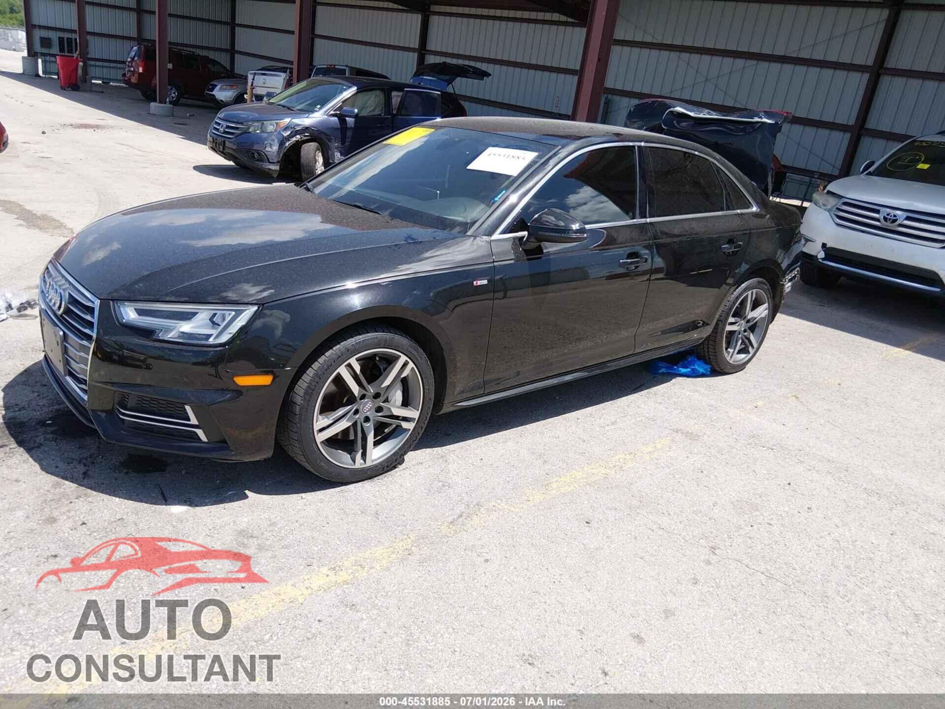 AUDI A4 2018 - WAUENAF40JA166809