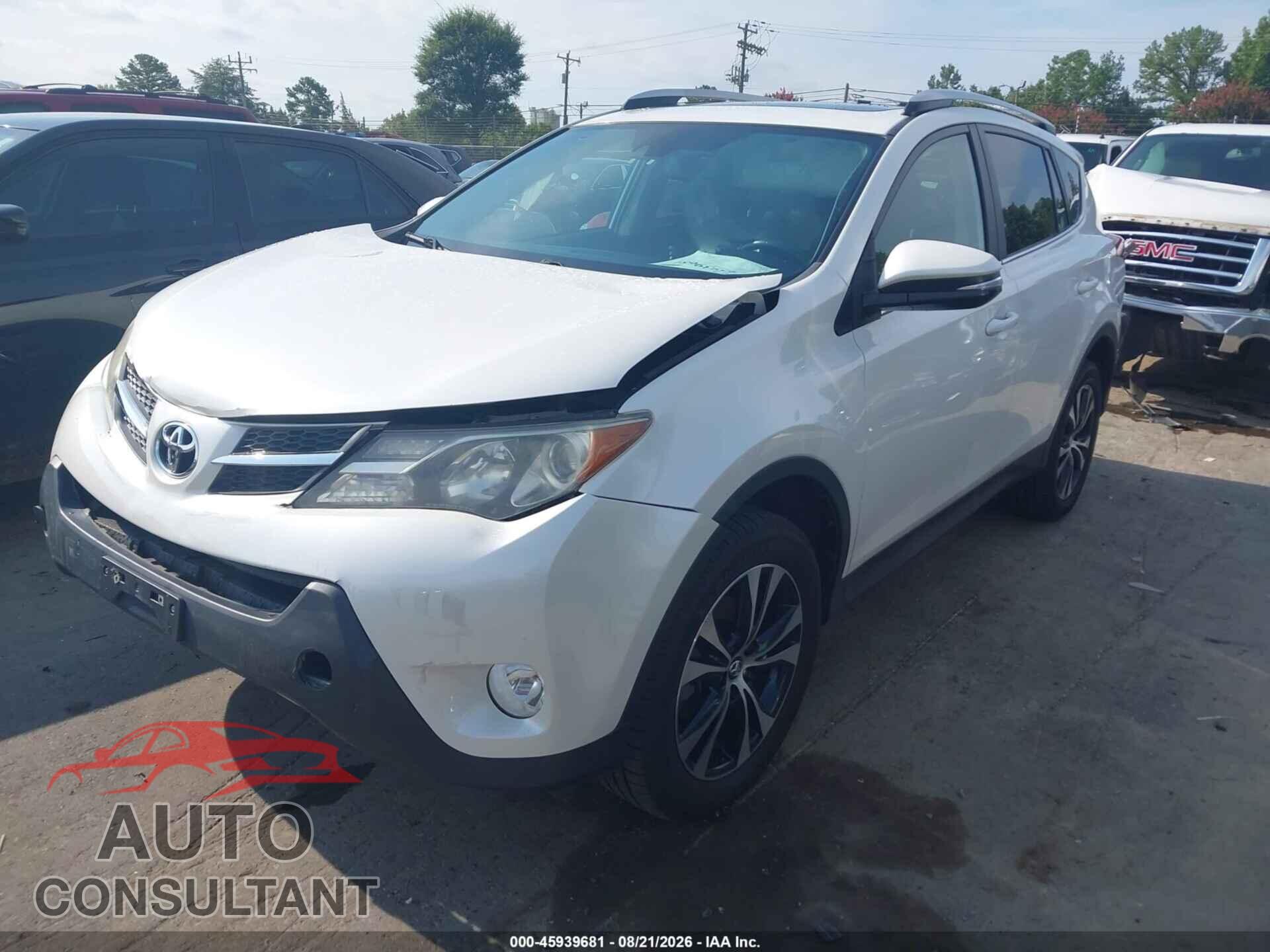 TOYOTA RAV4 2015 - 2T3DFREV3FW242584