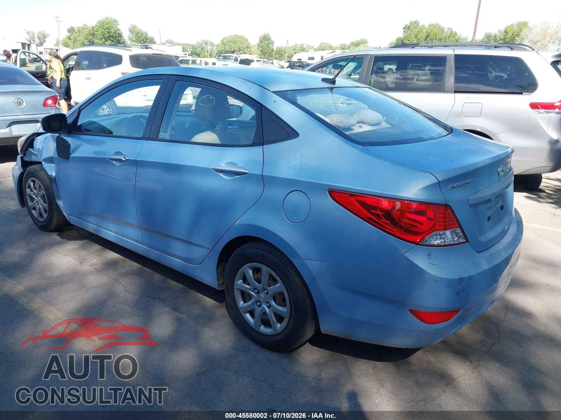 HYUNDAI ACCENT 2013 - KMHCT4AE1DU543857
