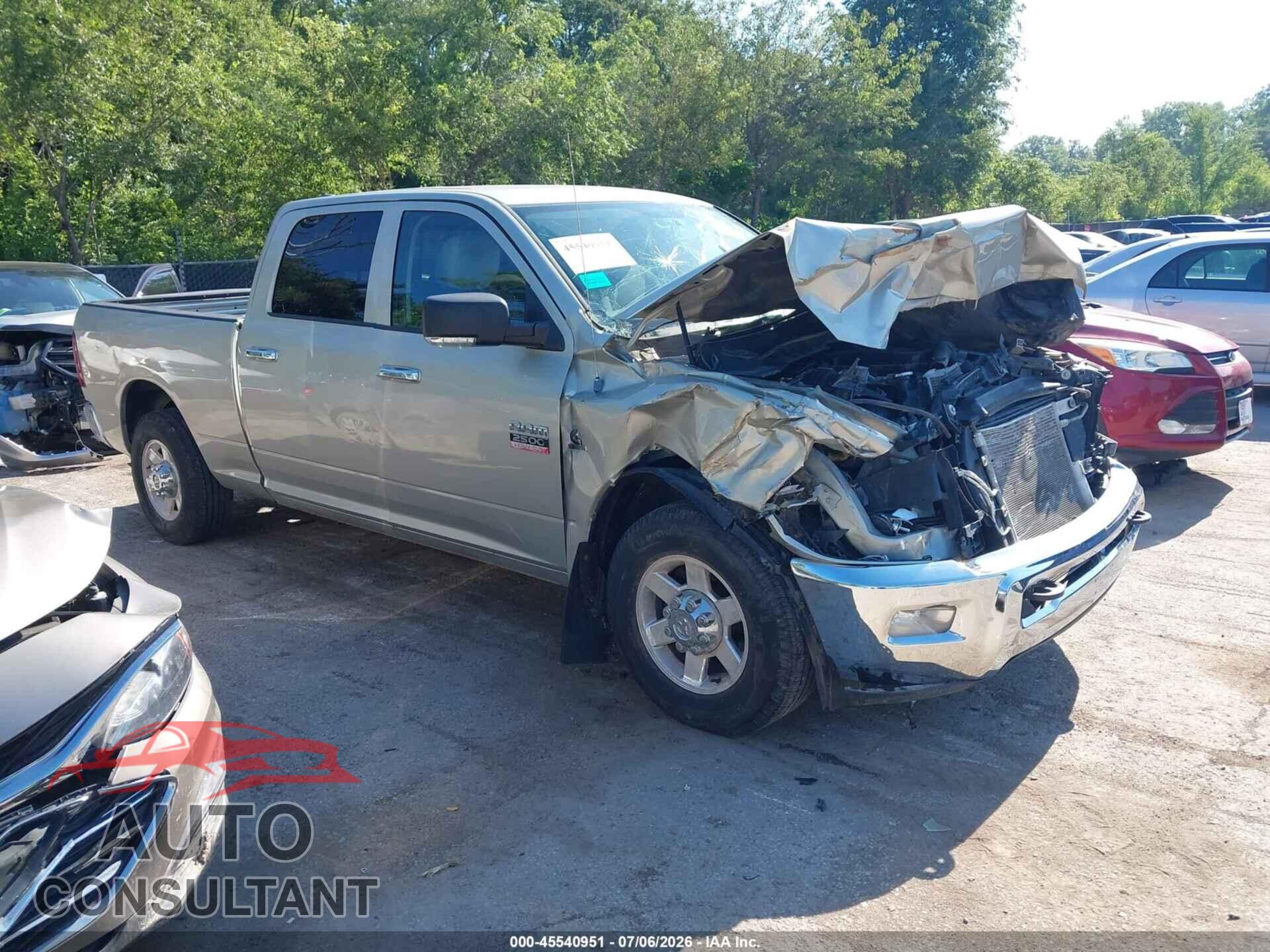 DODGE RAM 2500 2010 - 3D7TP2CL0AG186572