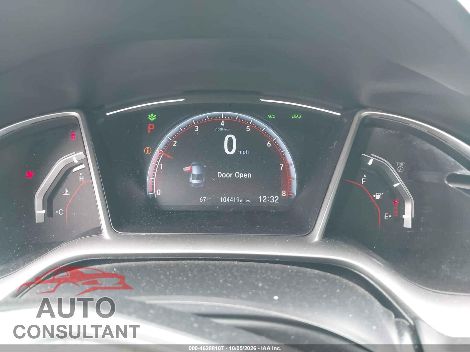 HONDA CIVIC 2019 - 2HGFC2F85KH577018
